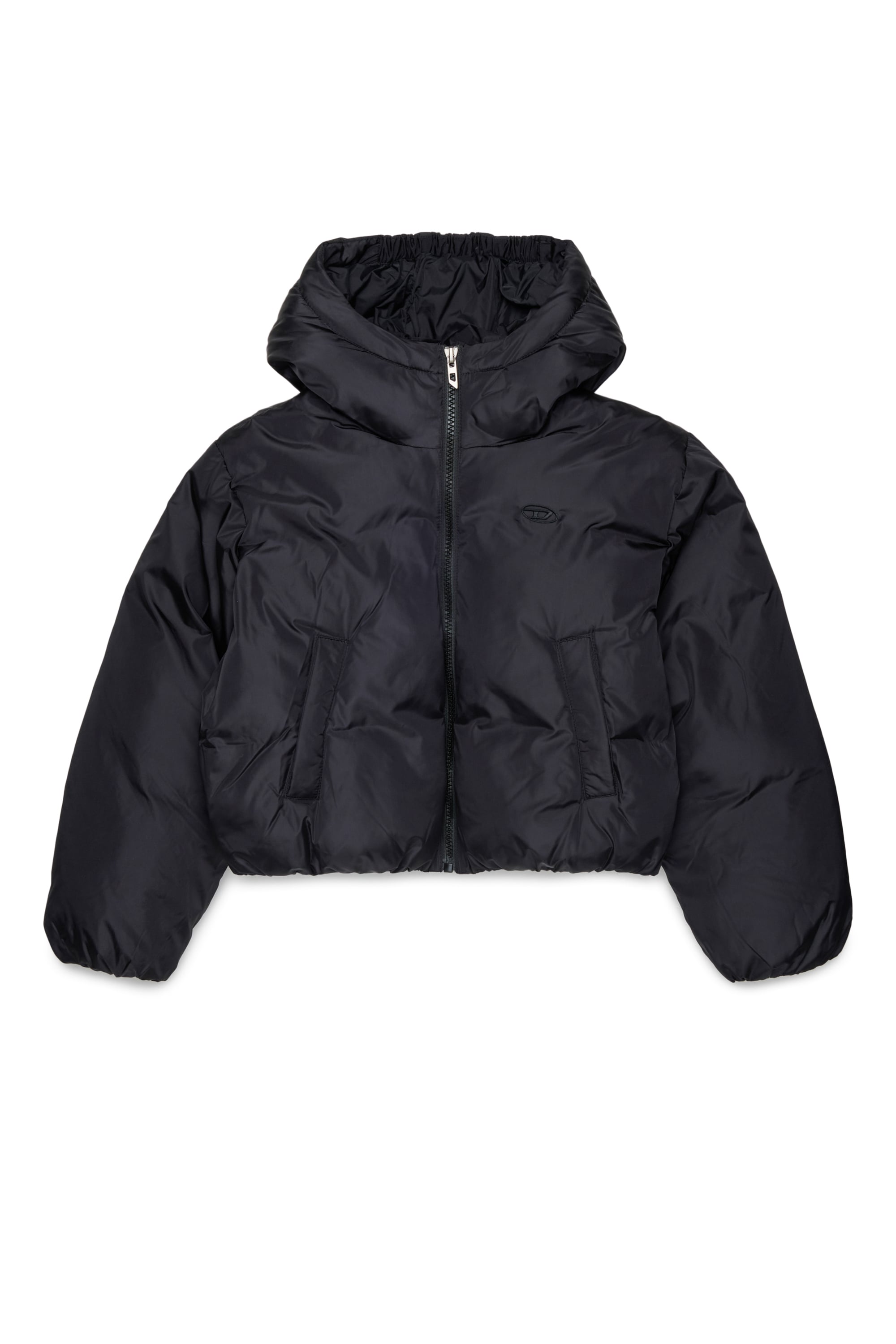 Diesel - JELKYM, Chaqueta acolchada con capucha Mujer in Negro - 1