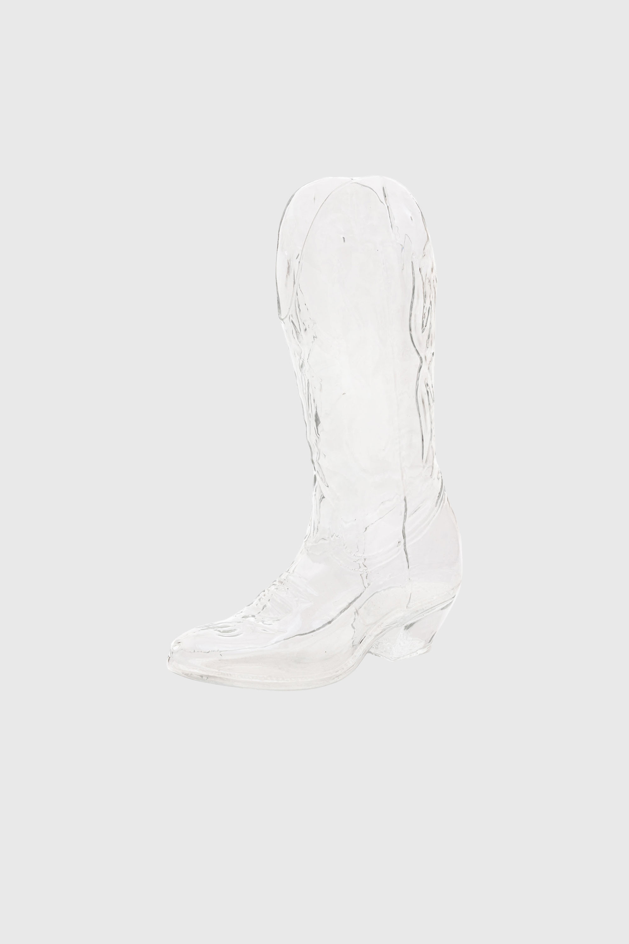 Diesel - 10064 GLASS VASE CRYSTALBOOTIE CM.24X8 H, Jarr&oacute;n de cristal Unisex in Blanco - 1