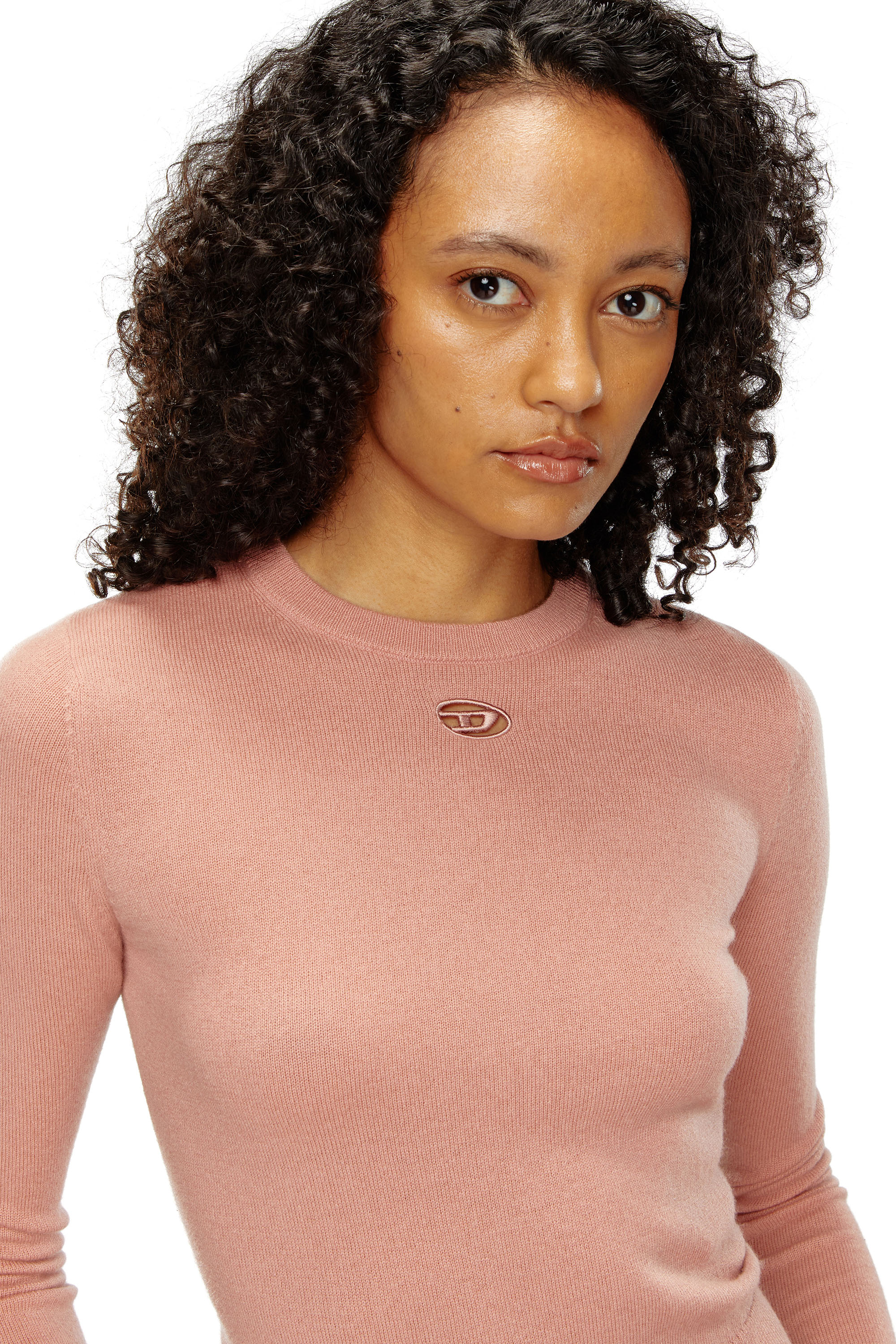Diesel - M-AREESAX, Mujer Camiseta de lana y cachemira in Rosa - Image 5