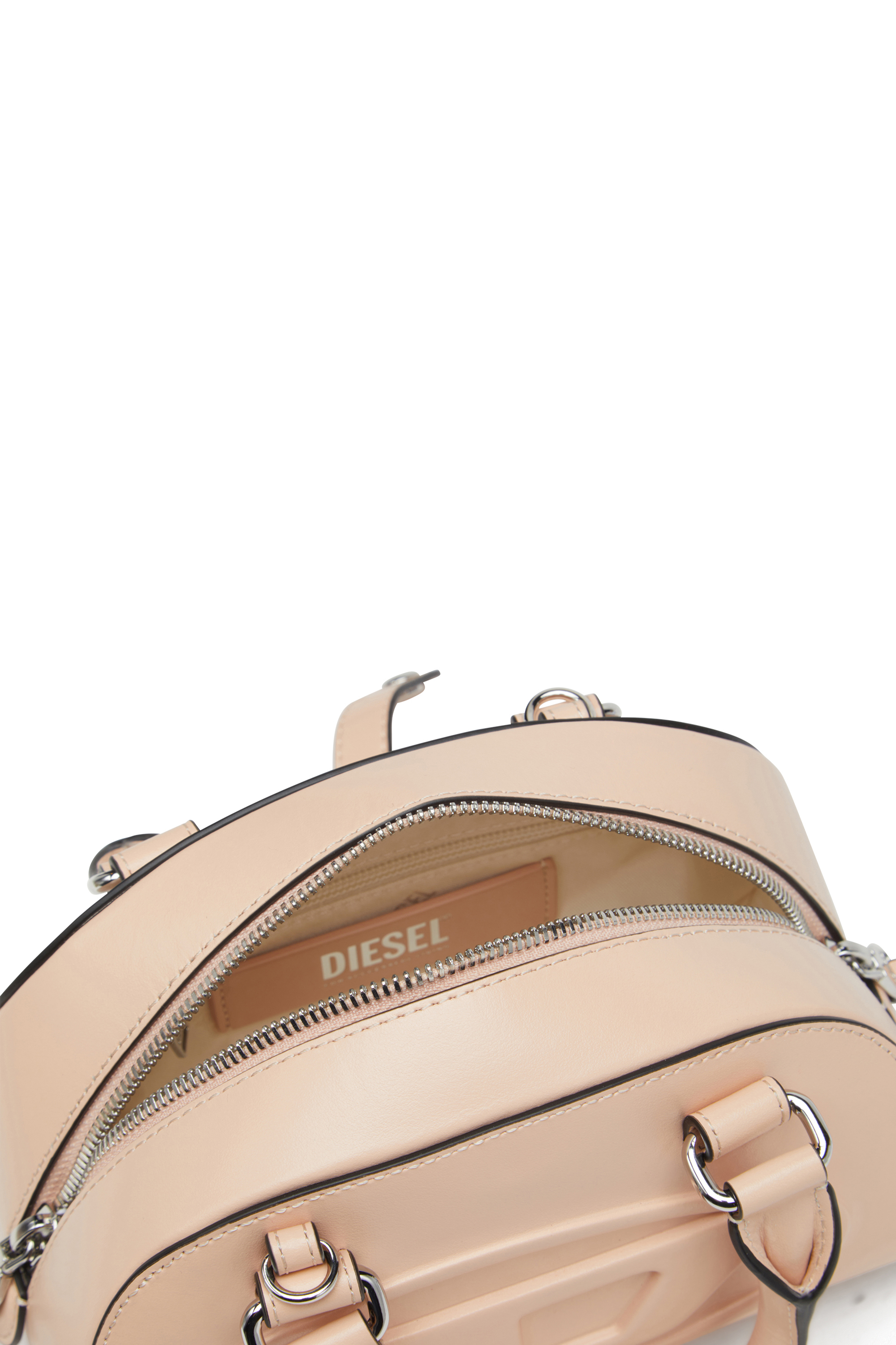 Diesel - 1DR DOME CROSSBODY, Mini bolso de cuero tipo bowling Mujer in Rosa - 4