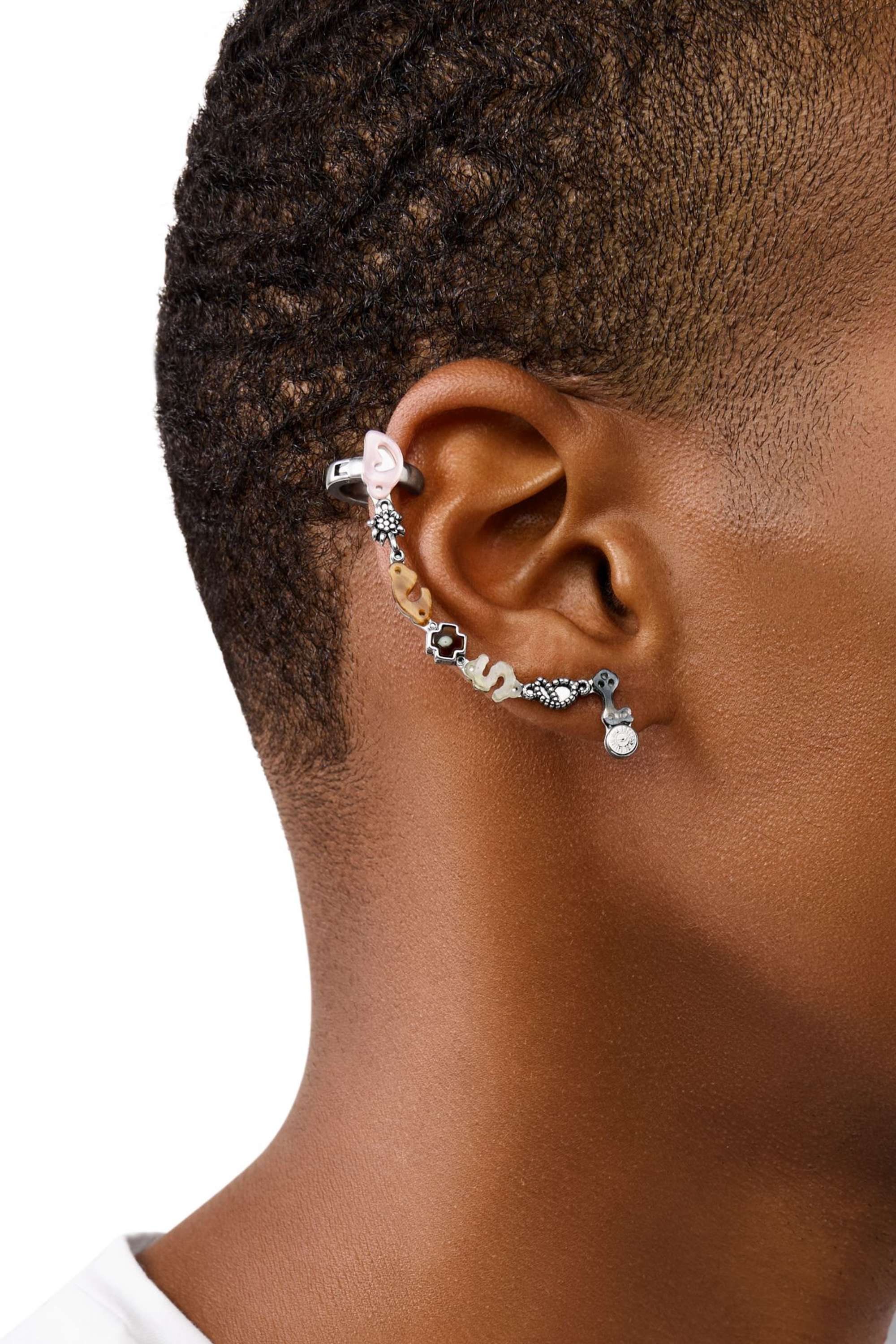 Diesel - DX1563040 JEWEL, Earcuff de acero inoxidable Unisex in Multicolor - 3