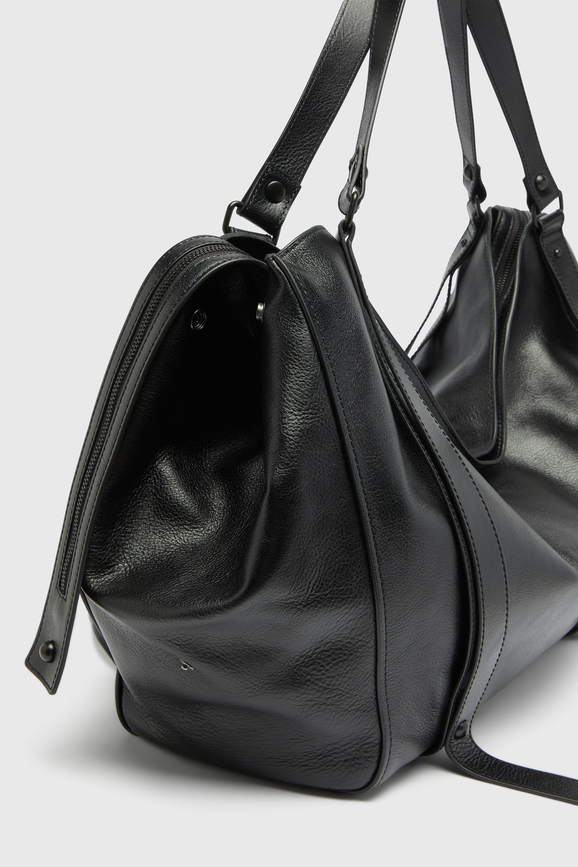 Diesel - D-ONE DUFFLE 48H, D-One-Bolso duffle de piel Unisex in Negro - 5