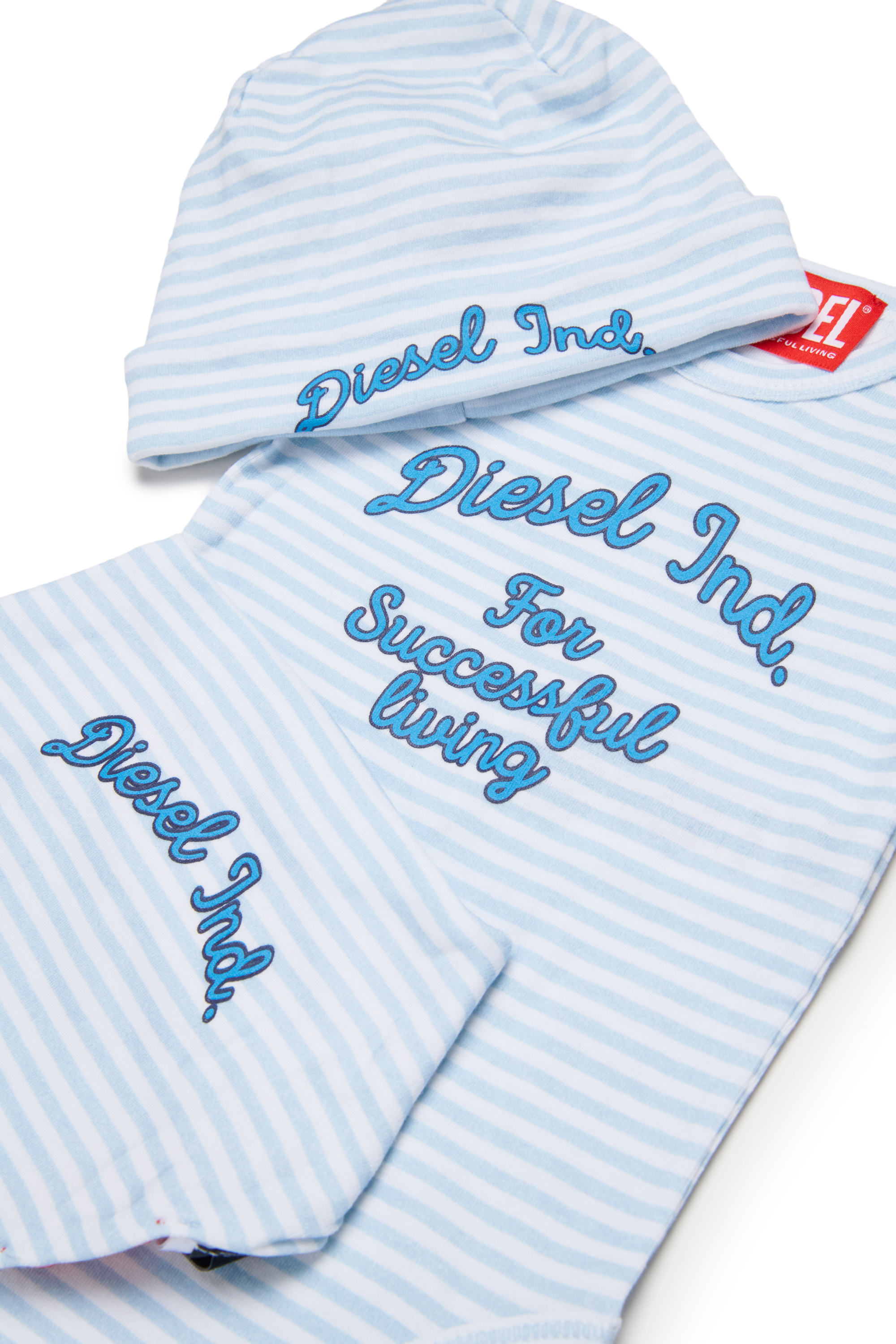 Diesel - USPELBOX-NB, Set de regalo para beb&eacute; en algod&oacute;n a rayas Unisex in Azul marino - 3