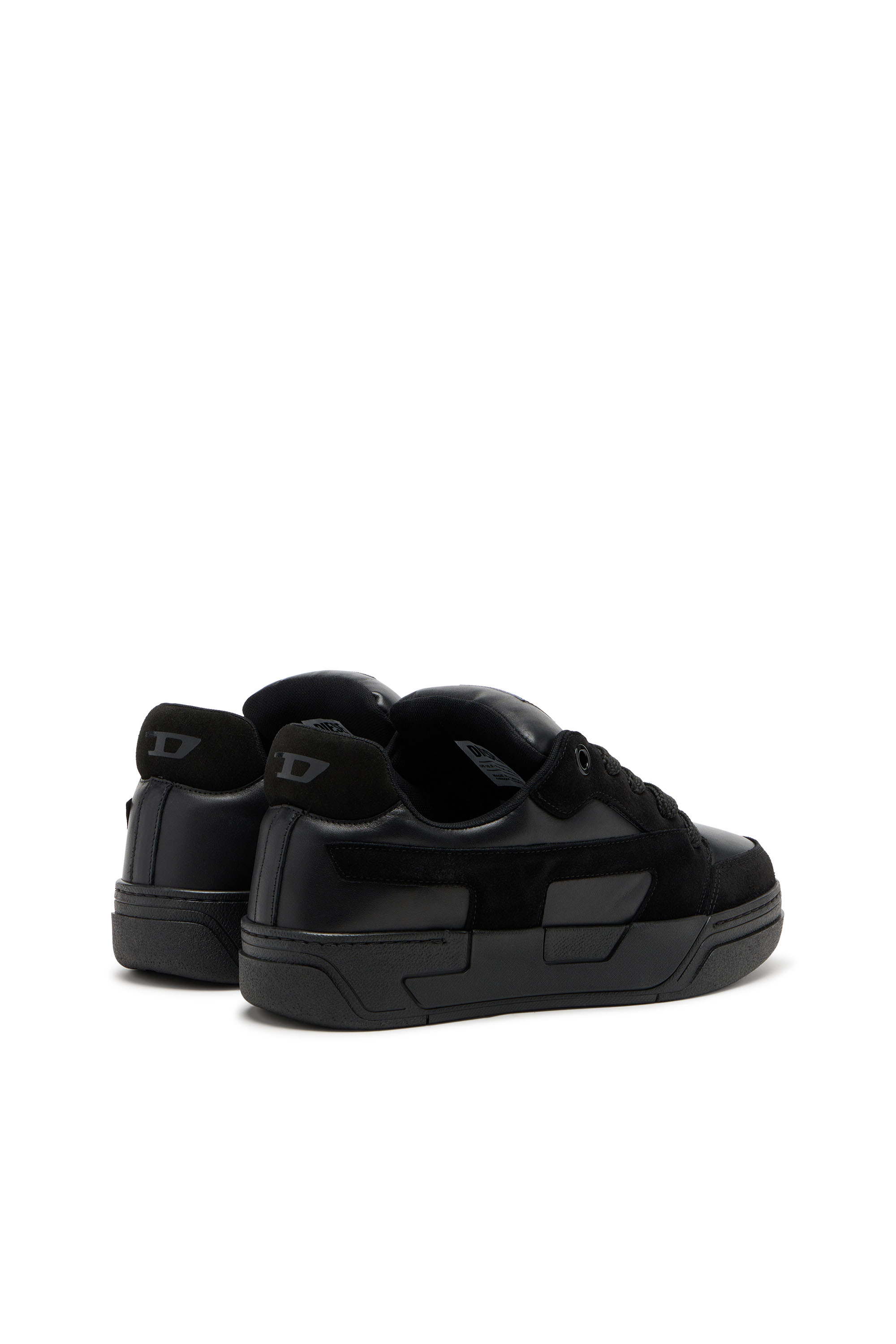 Diesel - S-D-OLLIE LOW, D-Ollie-Zapatillas monocromo en ante y cuero Hombre in Negro - 3