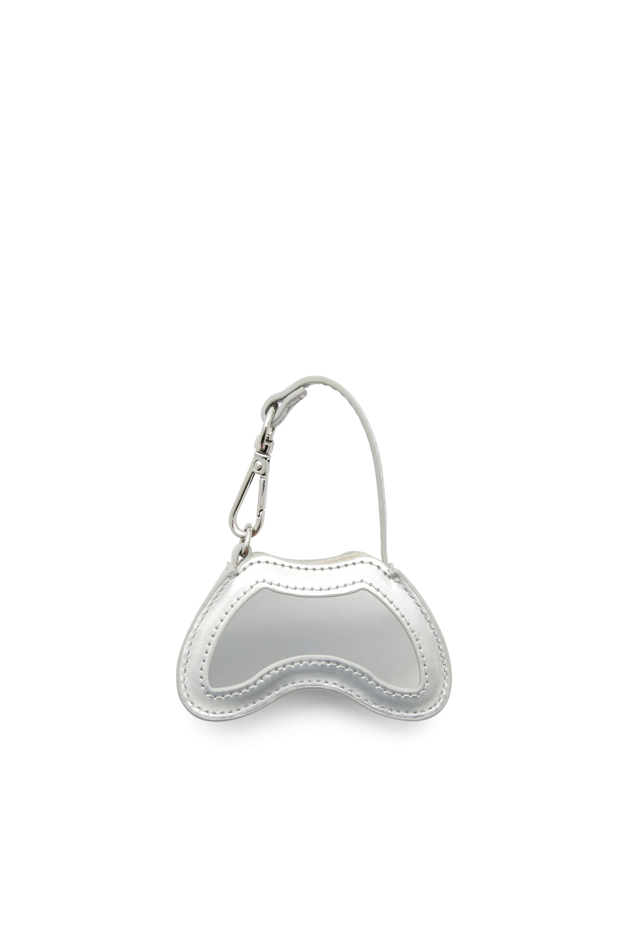 Diesel - PLAY CHARMS, Glossy bag charm with mirror Mujer in Plateado - 3