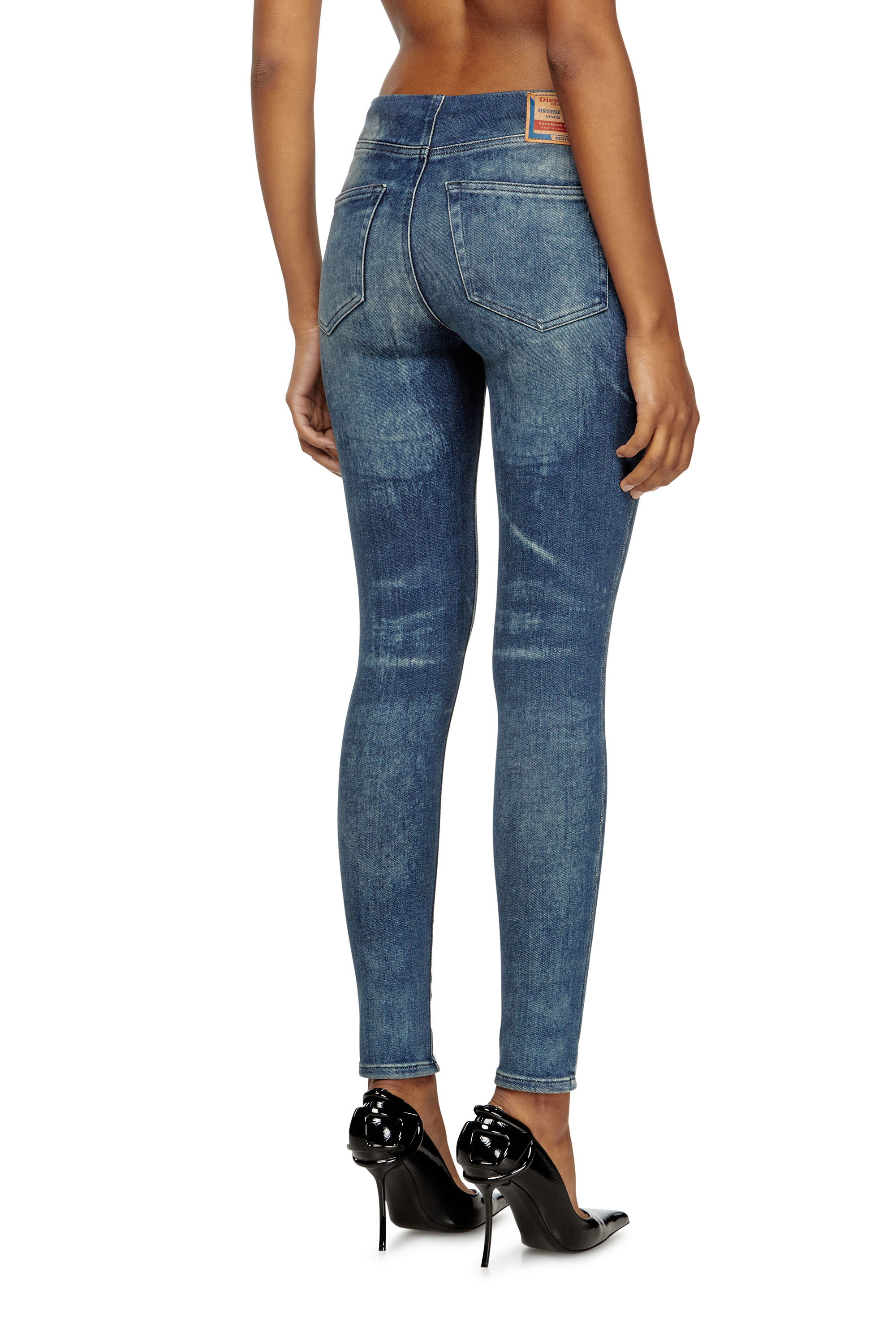 Diesel - Slim Jeans D-Gnol 09M95 Mujer, Azul medio - 4
