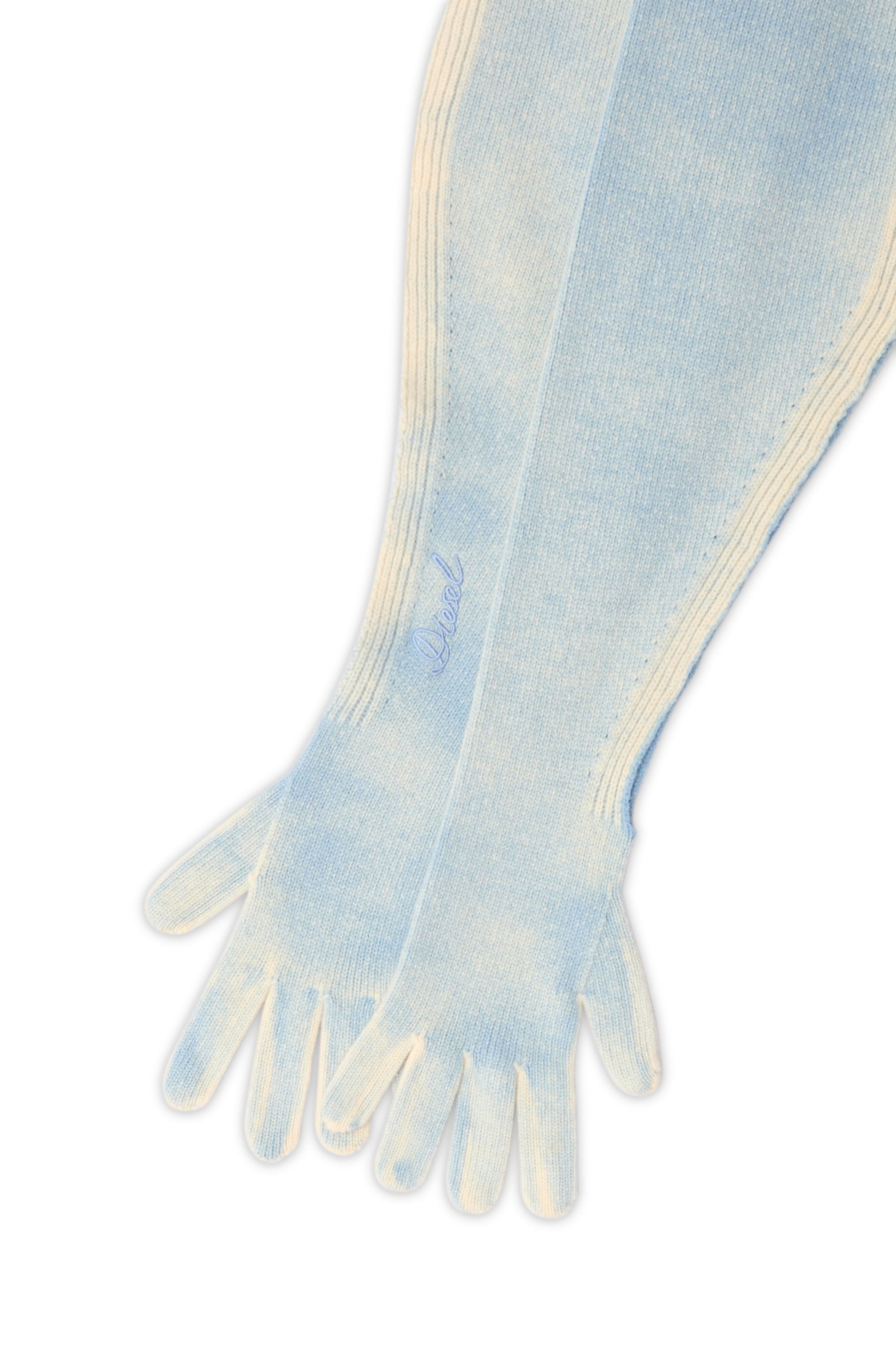 Diesel - K-EVIN, Guante-bufanda h&iacute;brido de lana bicolor Unisex in Azul marino - 2