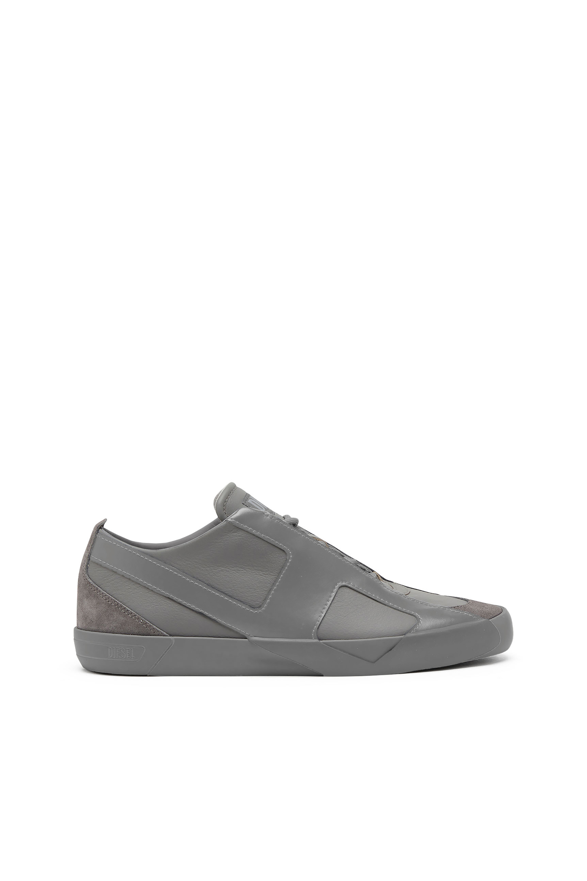Diesel - S-SLANTE-D LOW, S-Slante-D-Deportivas de ante y cuero con logotipo D Hombre in Gris - 1