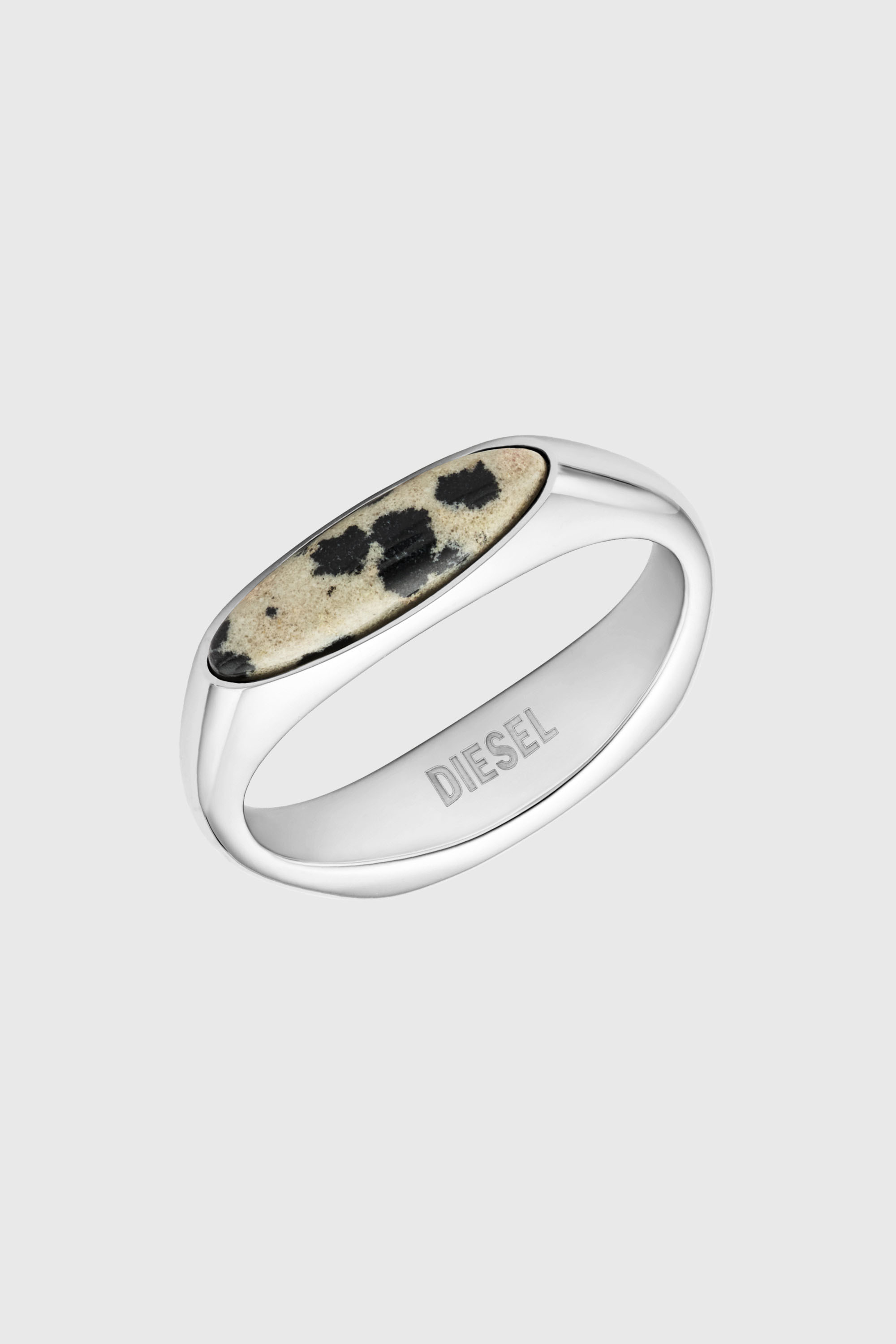 Diesel - DX167940 JEWELLERY, Anillo sello de acero inoxidable Unisex in Plateado - 2