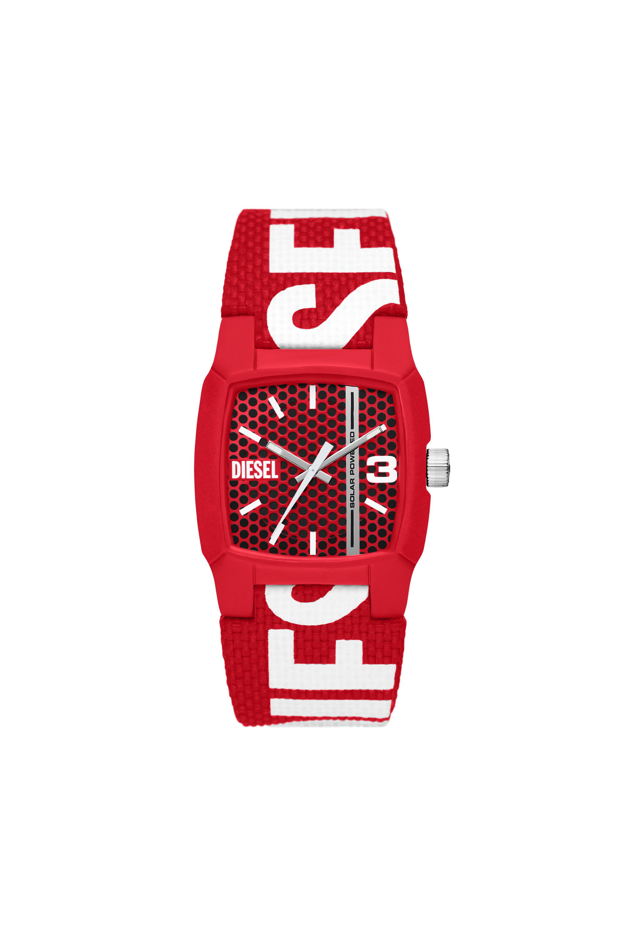 Diesel - DZ2168, Reloj Cliffhanger Solar Red Hombre in Rojo - 1