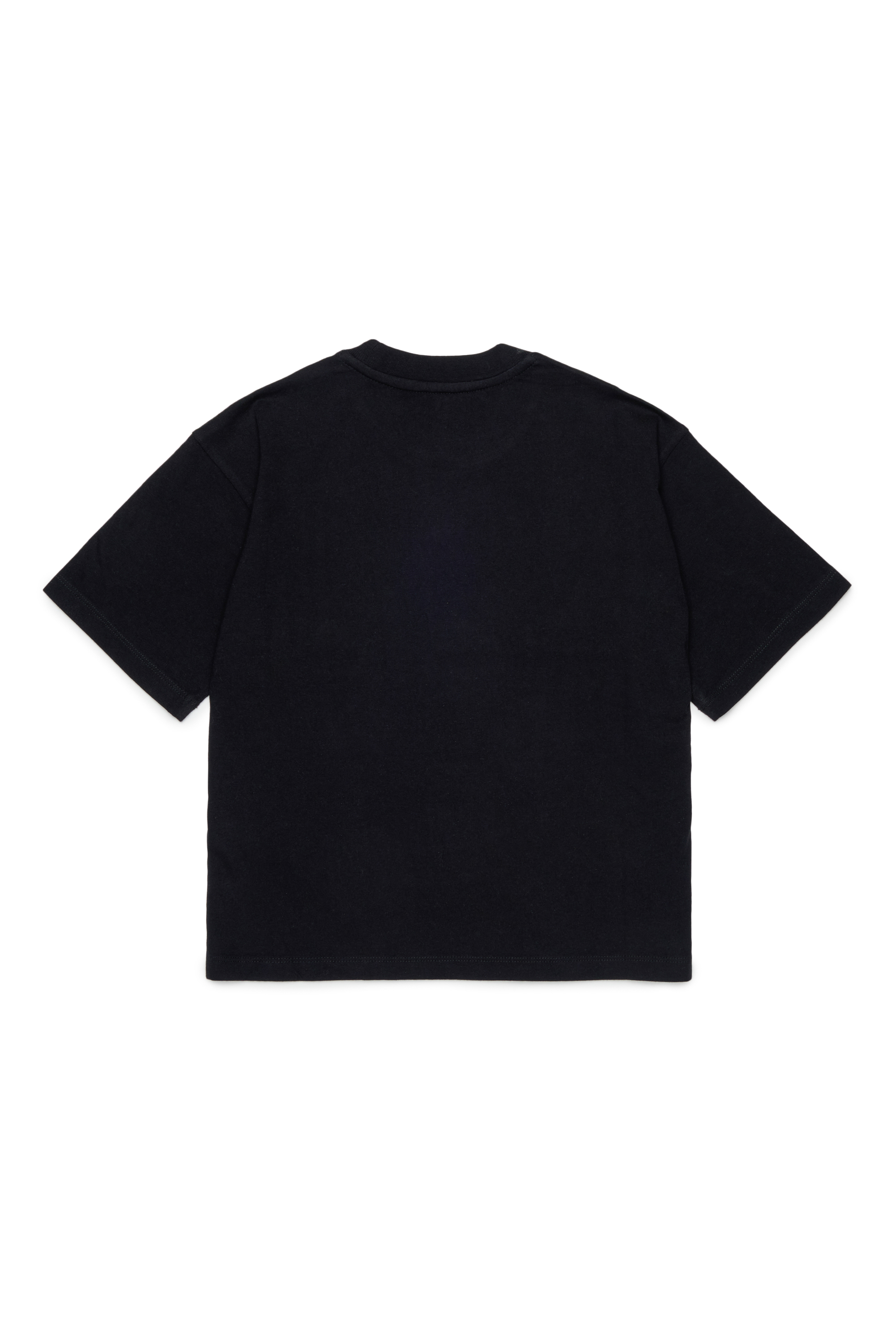 Diesel - TANORMYS2, Camiseta de algod&oacute;n con bordado tonal Oval D Mujer in Negro - 2