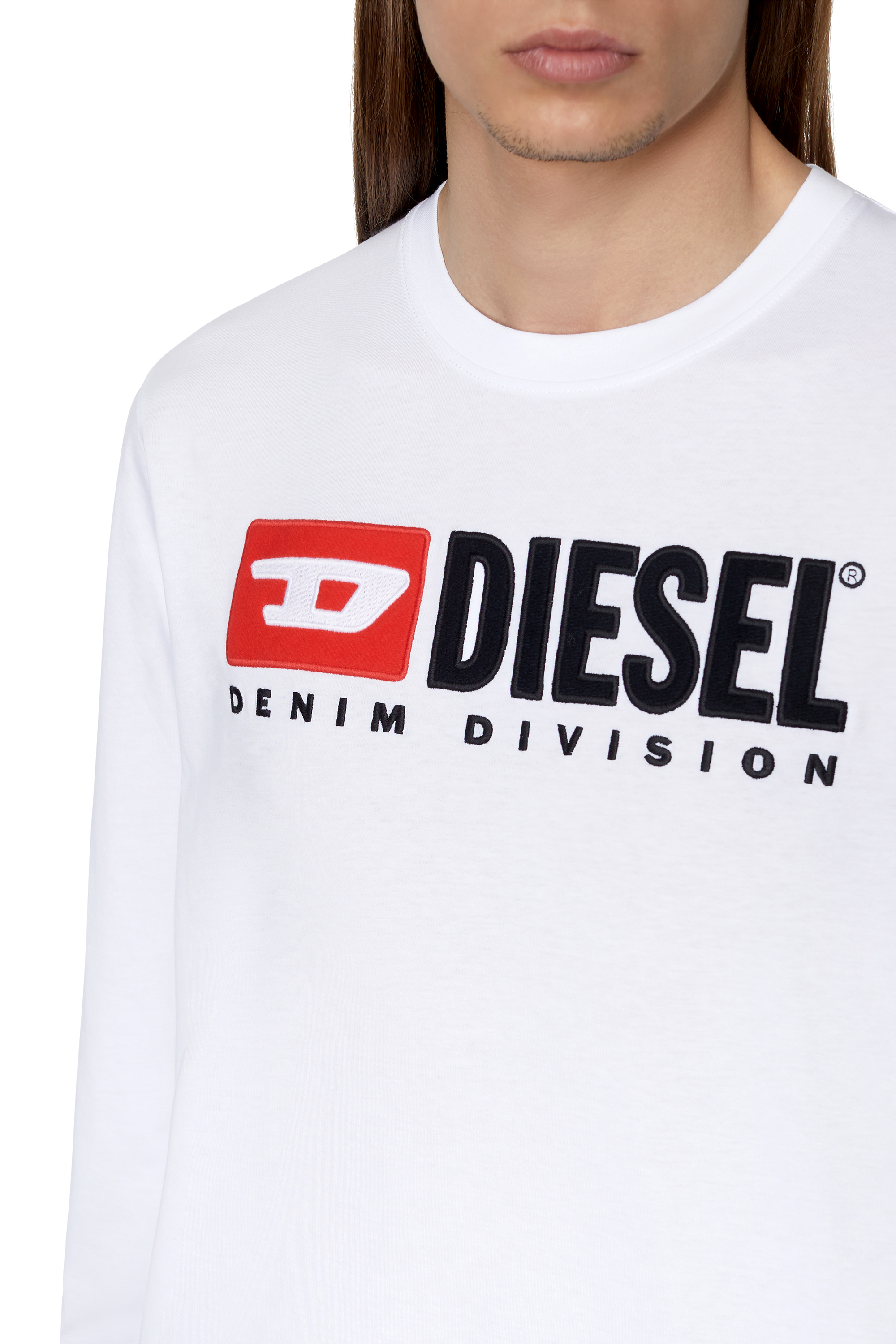 Diesel - T-JUST-LS-DIV, Blanco - Image 5