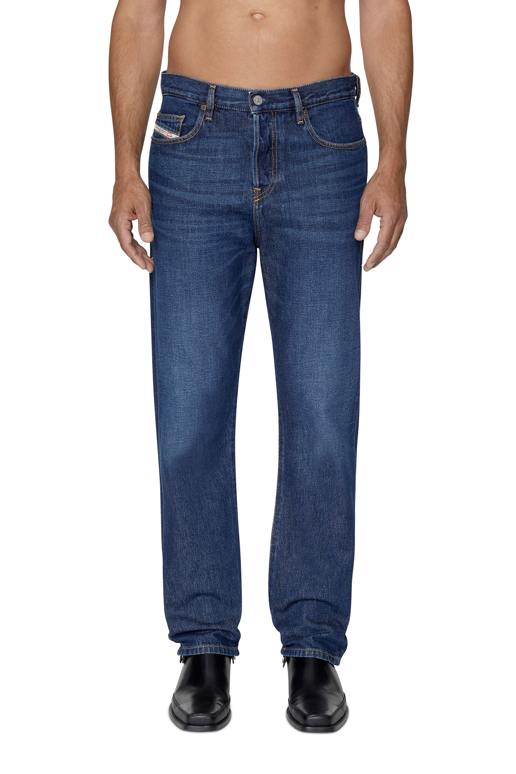 Straight Jeans 2020 D-Viker 09C03, Azul Oscuro - Vaqueros