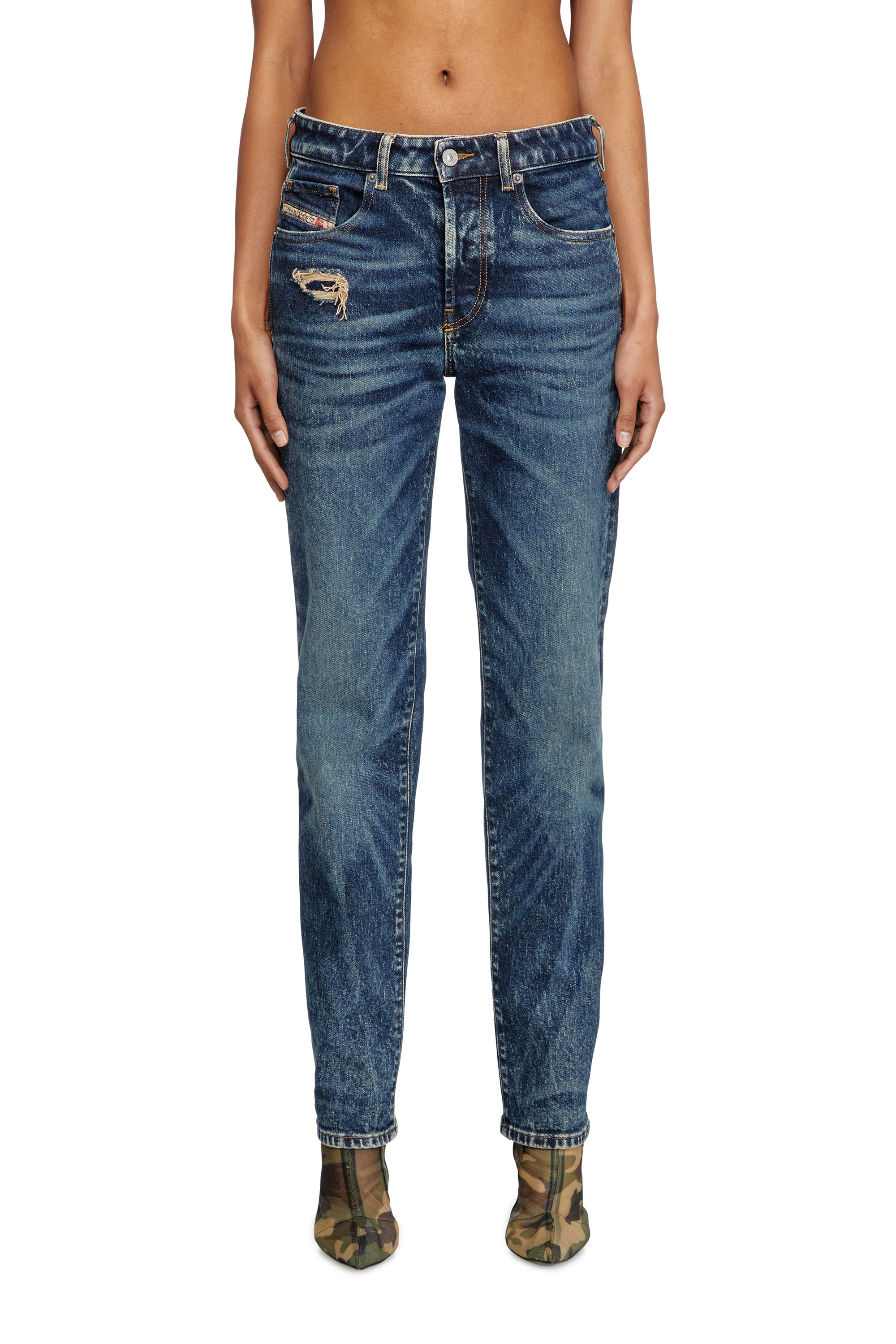 Diesel - Regular Jeans 1989 D-Mine 007Y3 Mujer, Azul Oscuro - 3