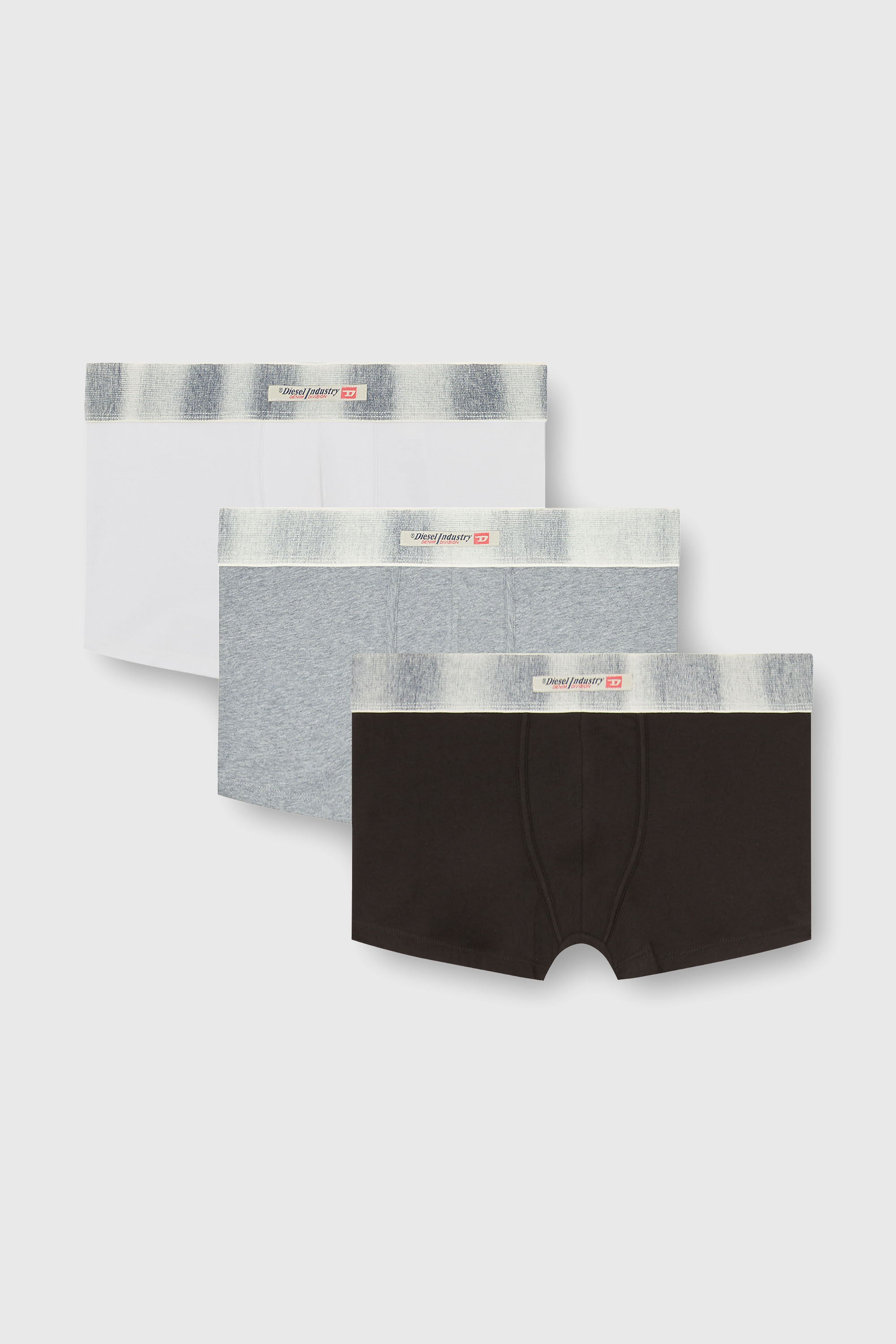 Diesel - DAMIEN-DNM-3PACK, Paquete de tres b&oacute;xers de algod&oacute;n el&aacute;stico con cinturilla de sat&eacute;n Hombre in Multicolor - 2