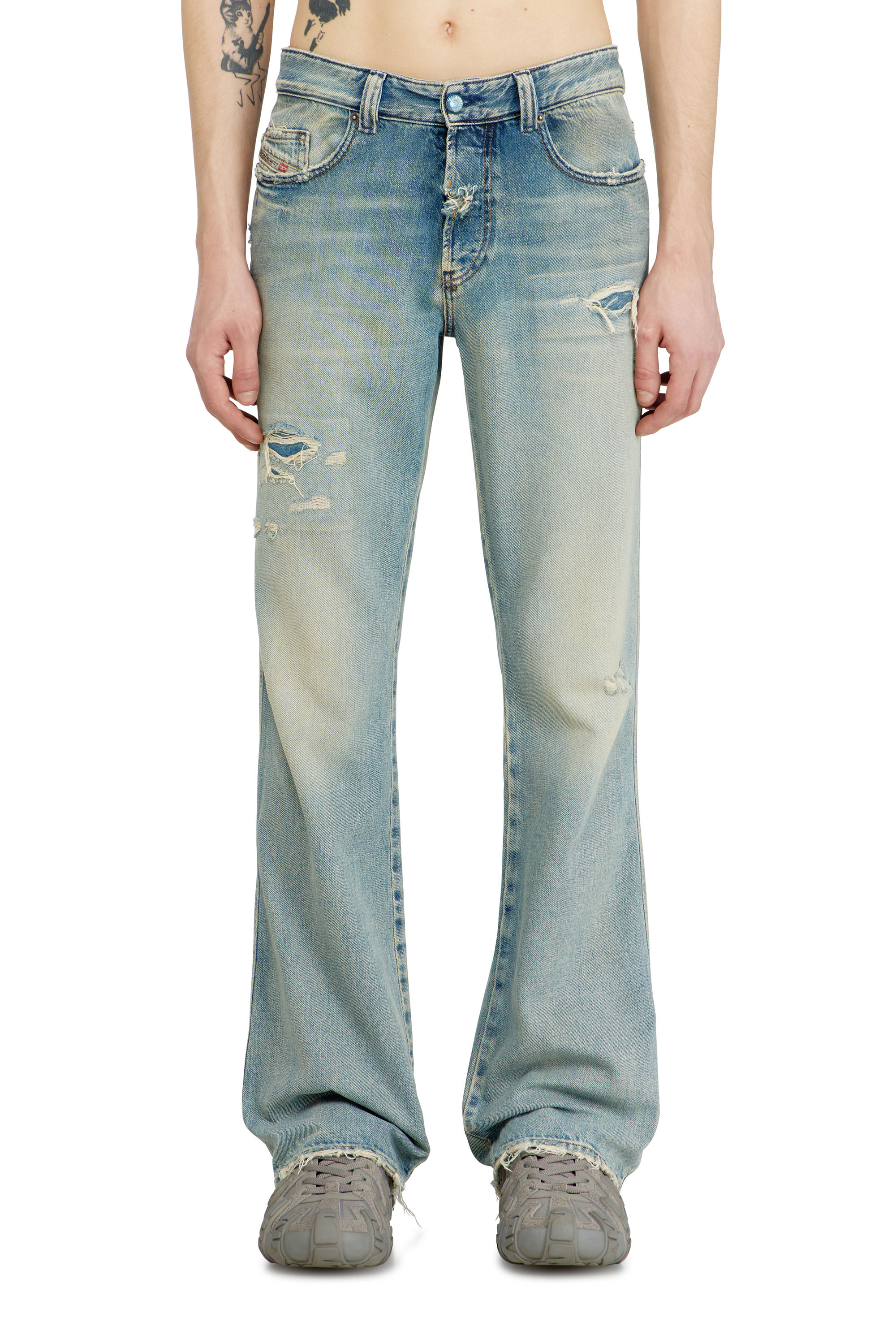 Diesel - Bootcut Jeans 1998 D-Buck 09N23 Hombre, Azul Claro - 1