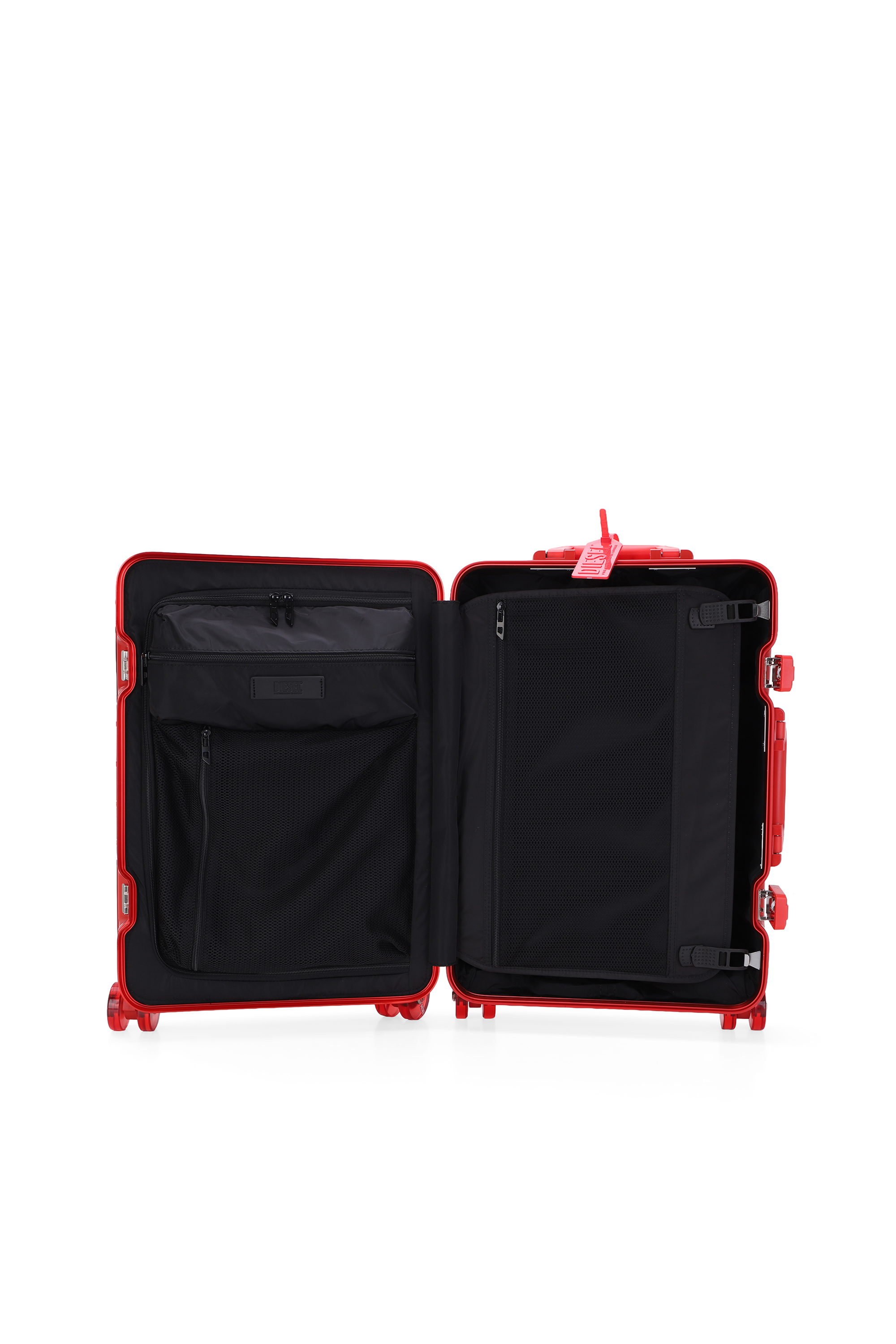 Diesel - DIESEL ALUMINUM TROLLEY- DSL002, Maleta de aluminio tama&ntilde;o S Unisex in Rojo - 3