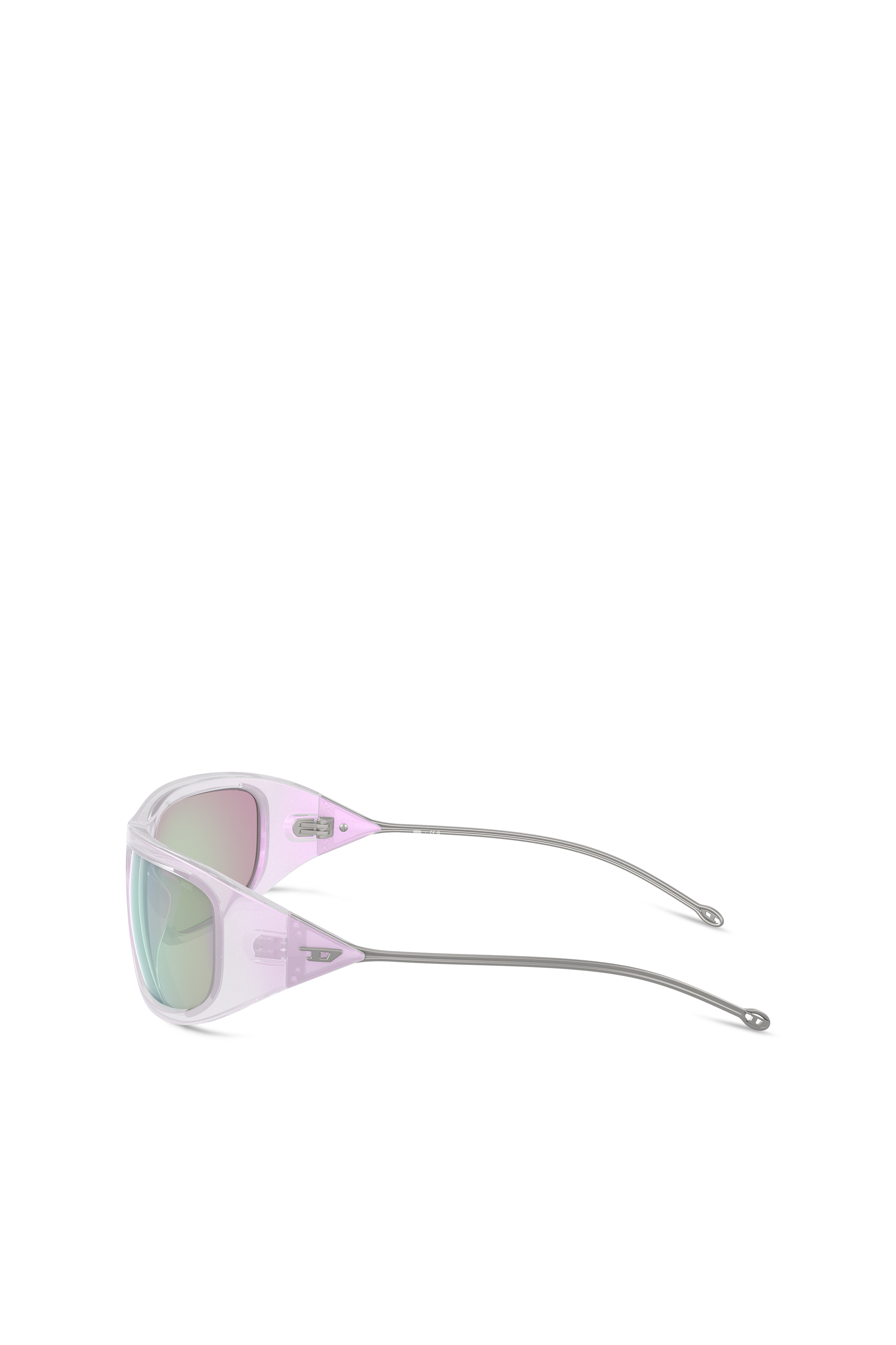 Diesel - 0DL3001, Unisex Wraparound style sunglasses in White - Image 2