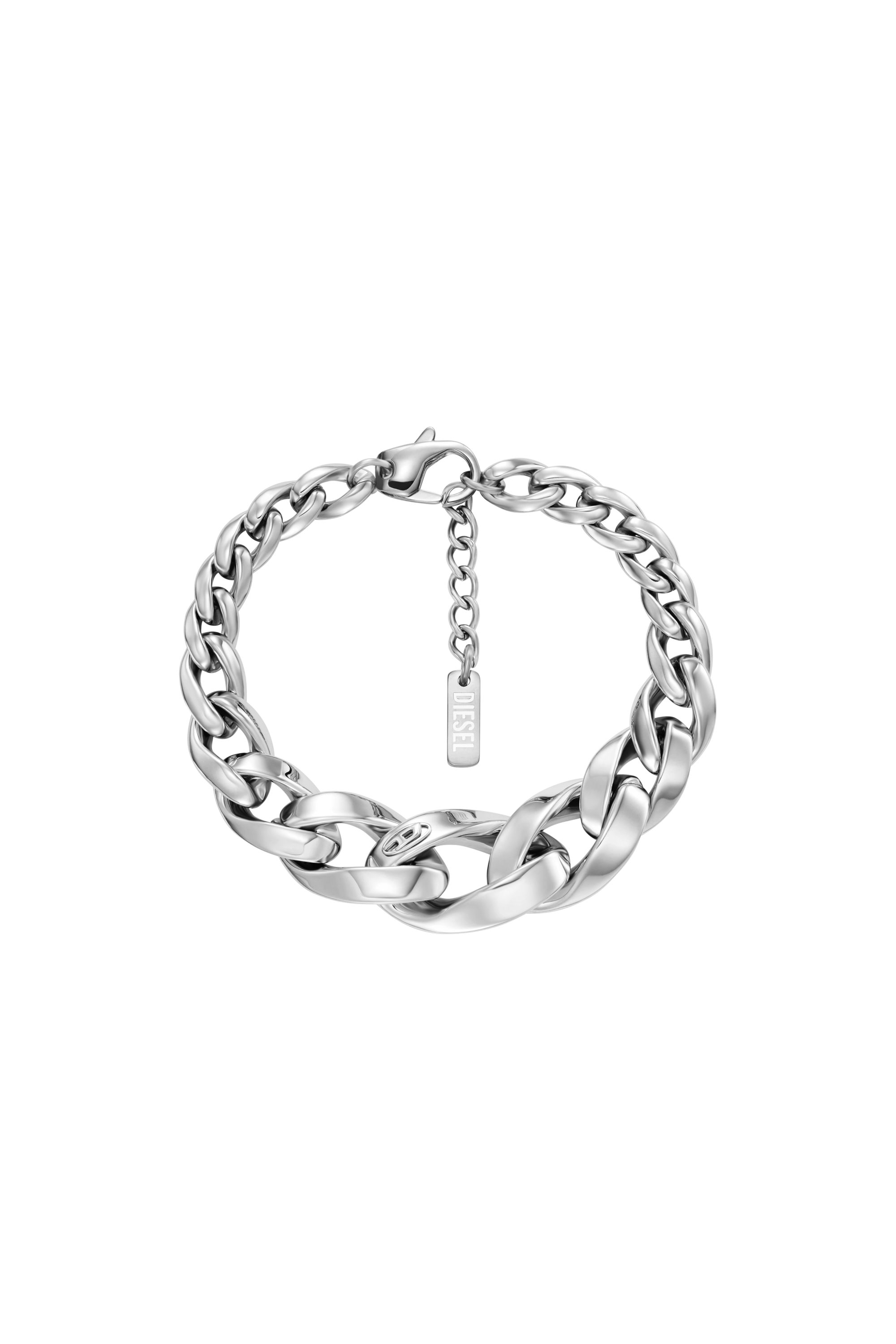 Diesel - DX1721040, Pulsera de cadena de acero inoxidable Unisex in Plateado - 1