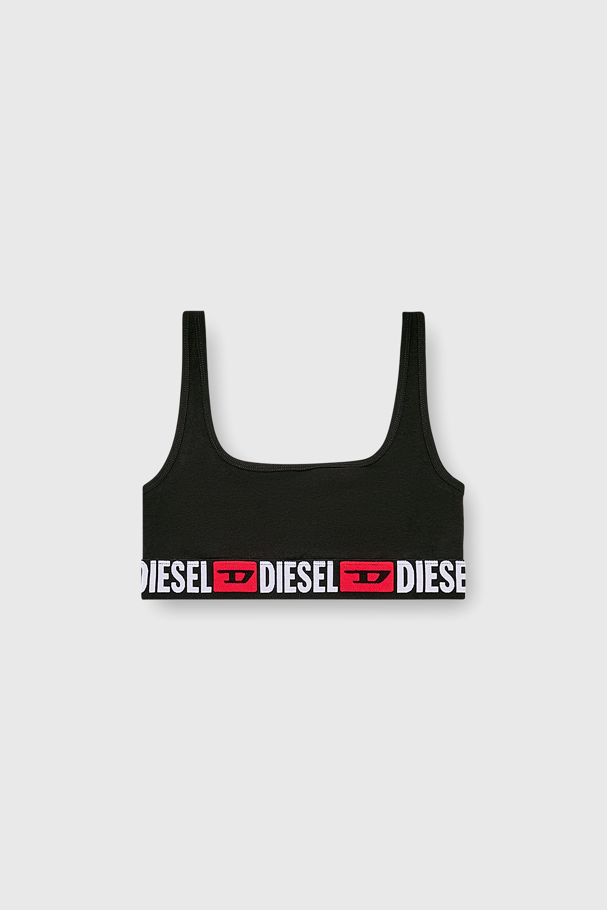 Diesel - UFSB-ORIBA, Bralette con banda con logotipo Mujer in Negro - 2