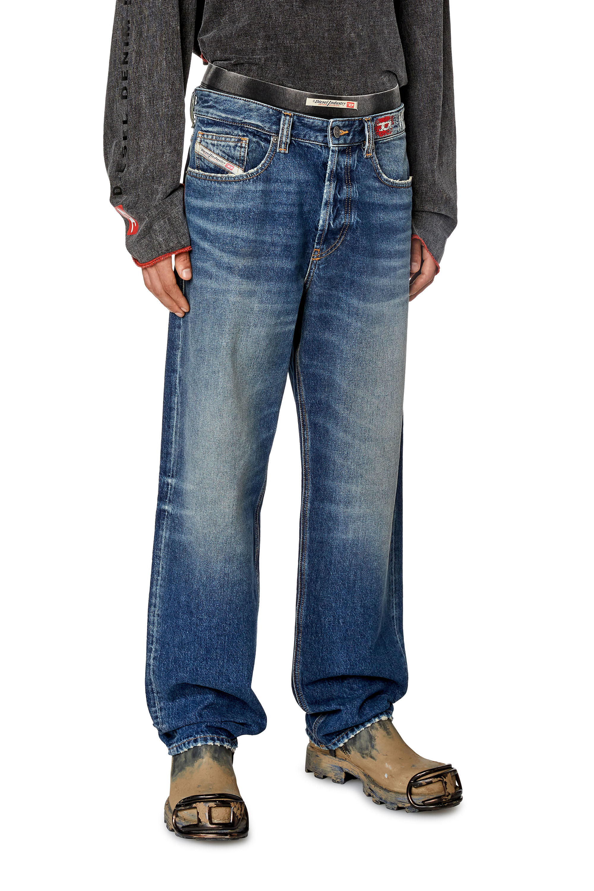 Diesel - Straight Jeans 2010 D-Macs 09H02, Azul medio - Image 1