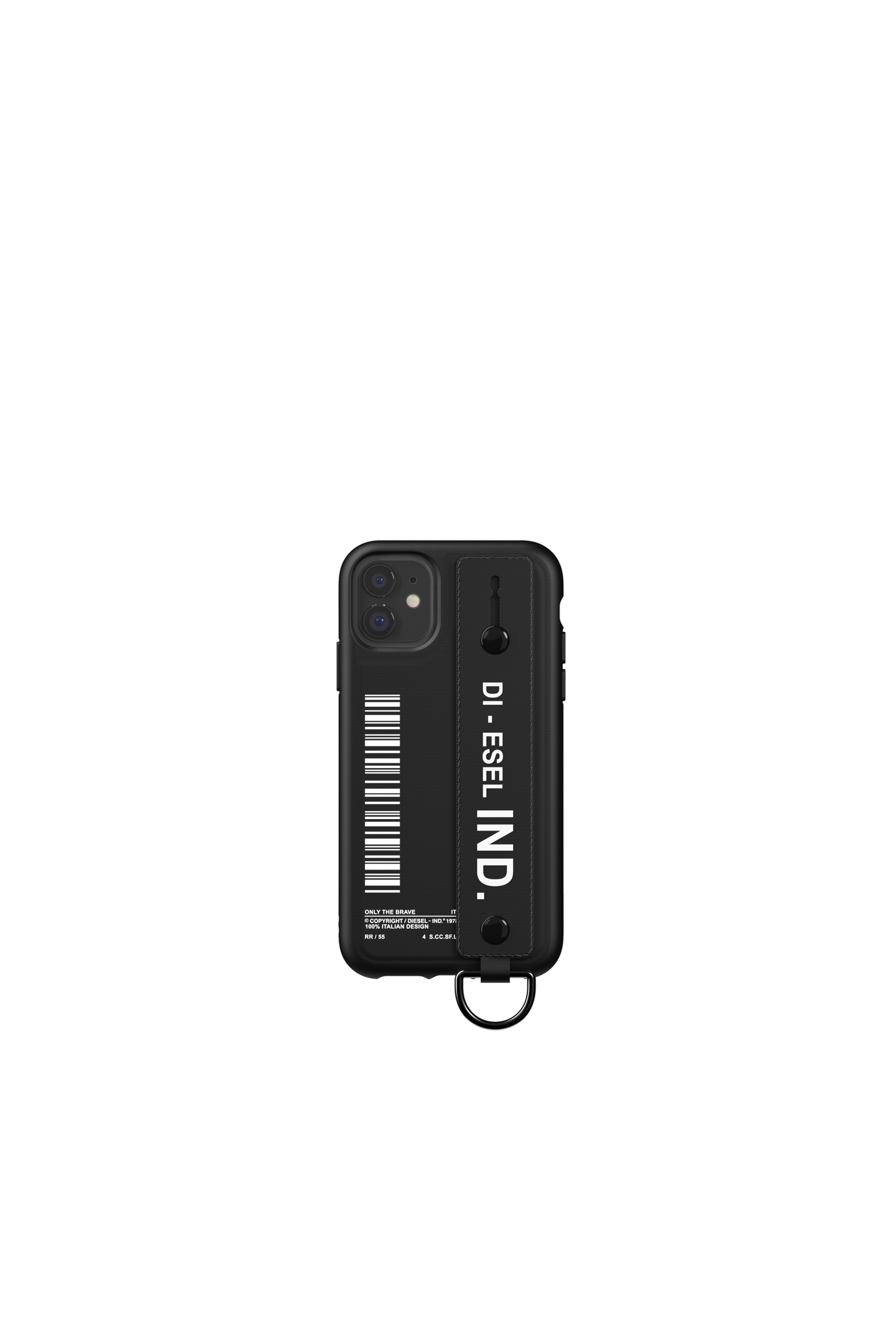 Diesel - 42004 STANDARD CASE, Funda con correa de mano por iPhone 11 Unisex in Negro - 2