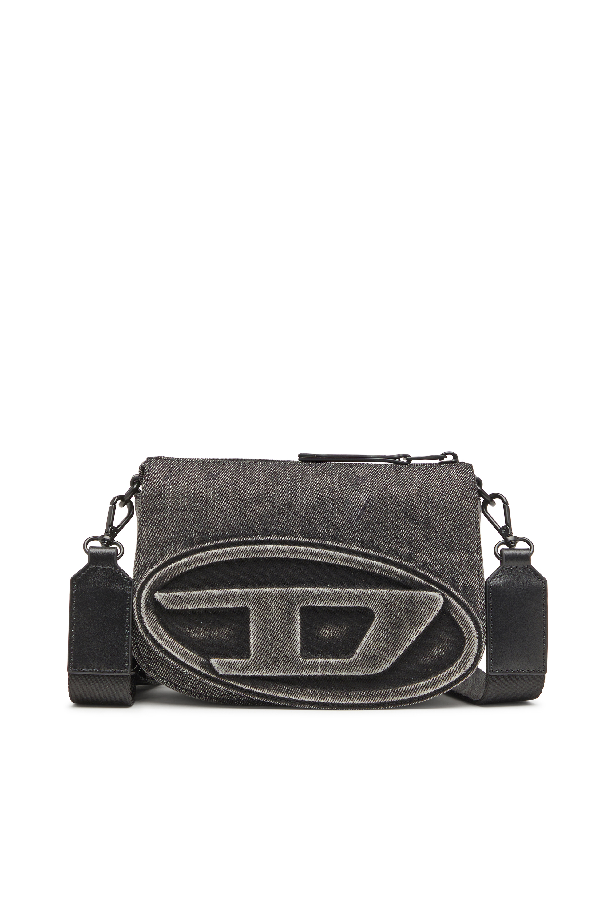 Diesel - 1DR CAMERA BAG, 1DR-Bolso para cámara en denim lavado Unisex in Gris - 1