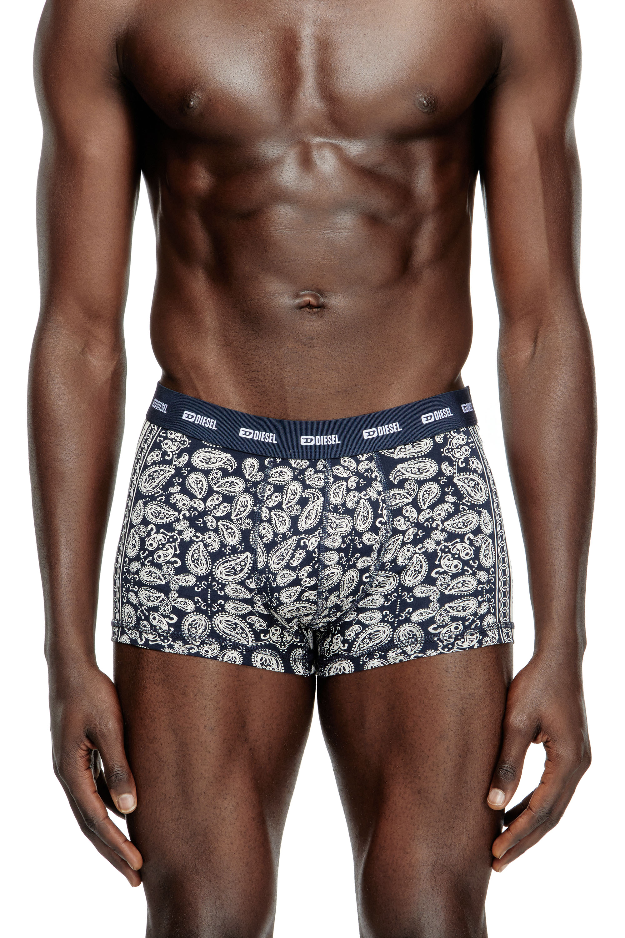 Diesel - DAMIEN-UTLT-3PACK, Paquete de 3 bóxers ajustados con estampado de bandana Hombre in Multicolor - 3
