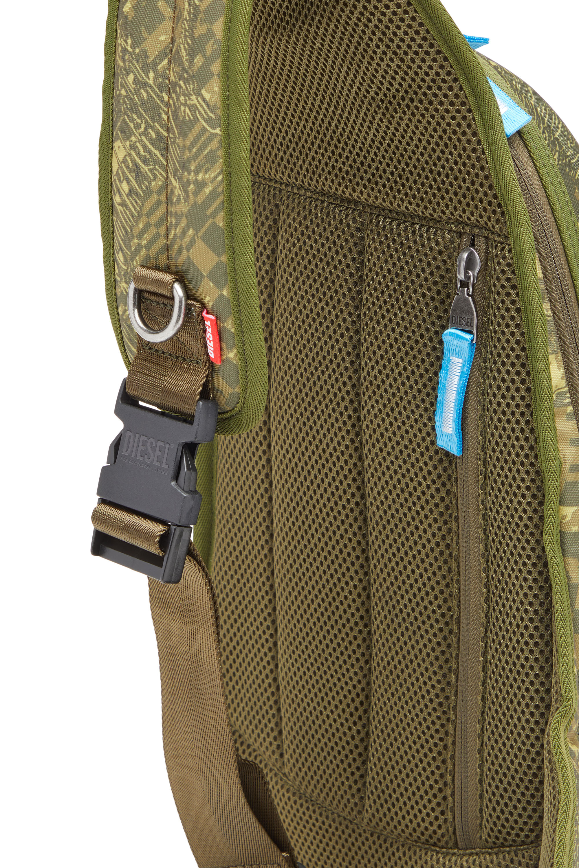 Diesel - 1DR-POD SLING BAG, Verde Militar - Image 4