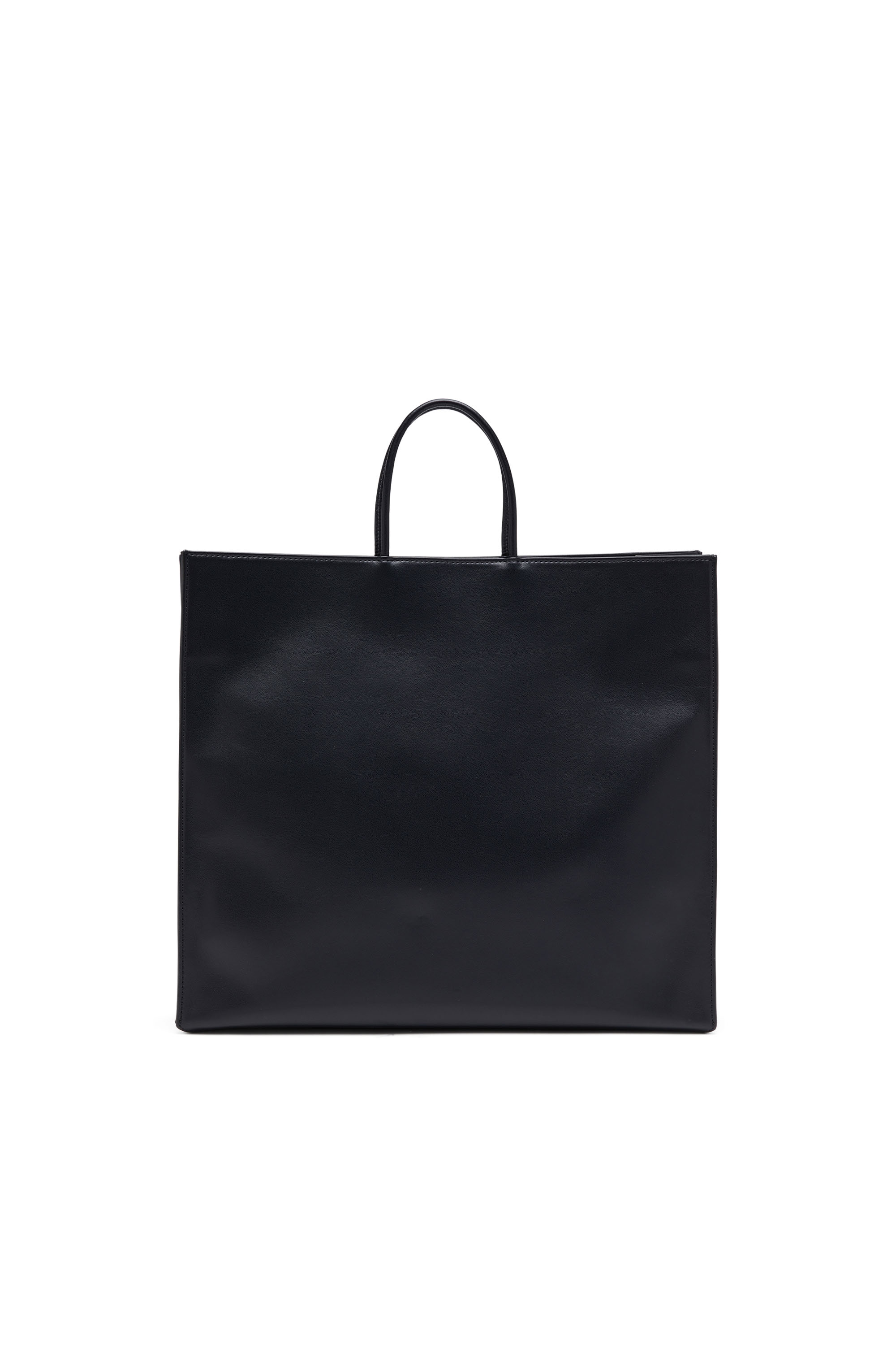 Diesel - DSL 3D TOTE EW X, Dsl 3D-Bolso tote pequeño de poliuretano con logotipo en relieve Hombre in Negro - 2