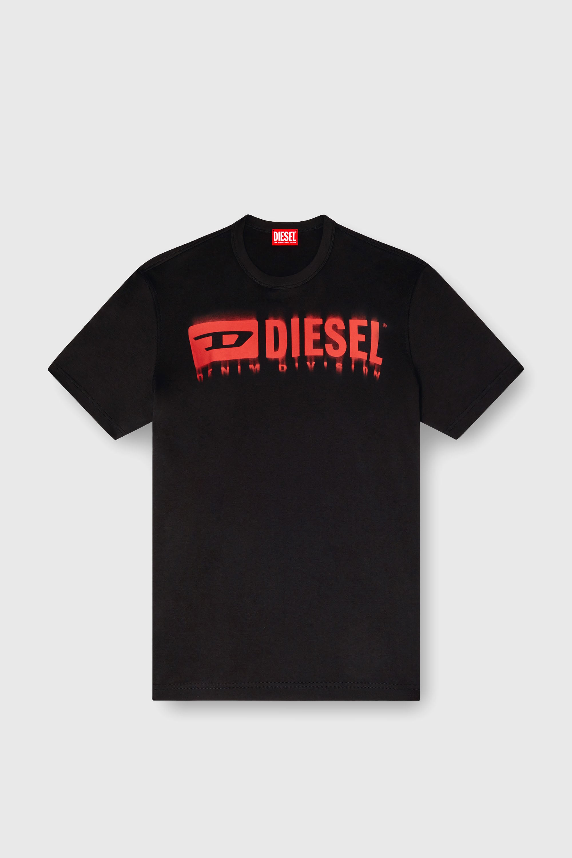 Diesel - T-ADJUST-Q7, Camiseta con logotipo Diesel borroso Hombre in Negro - 2