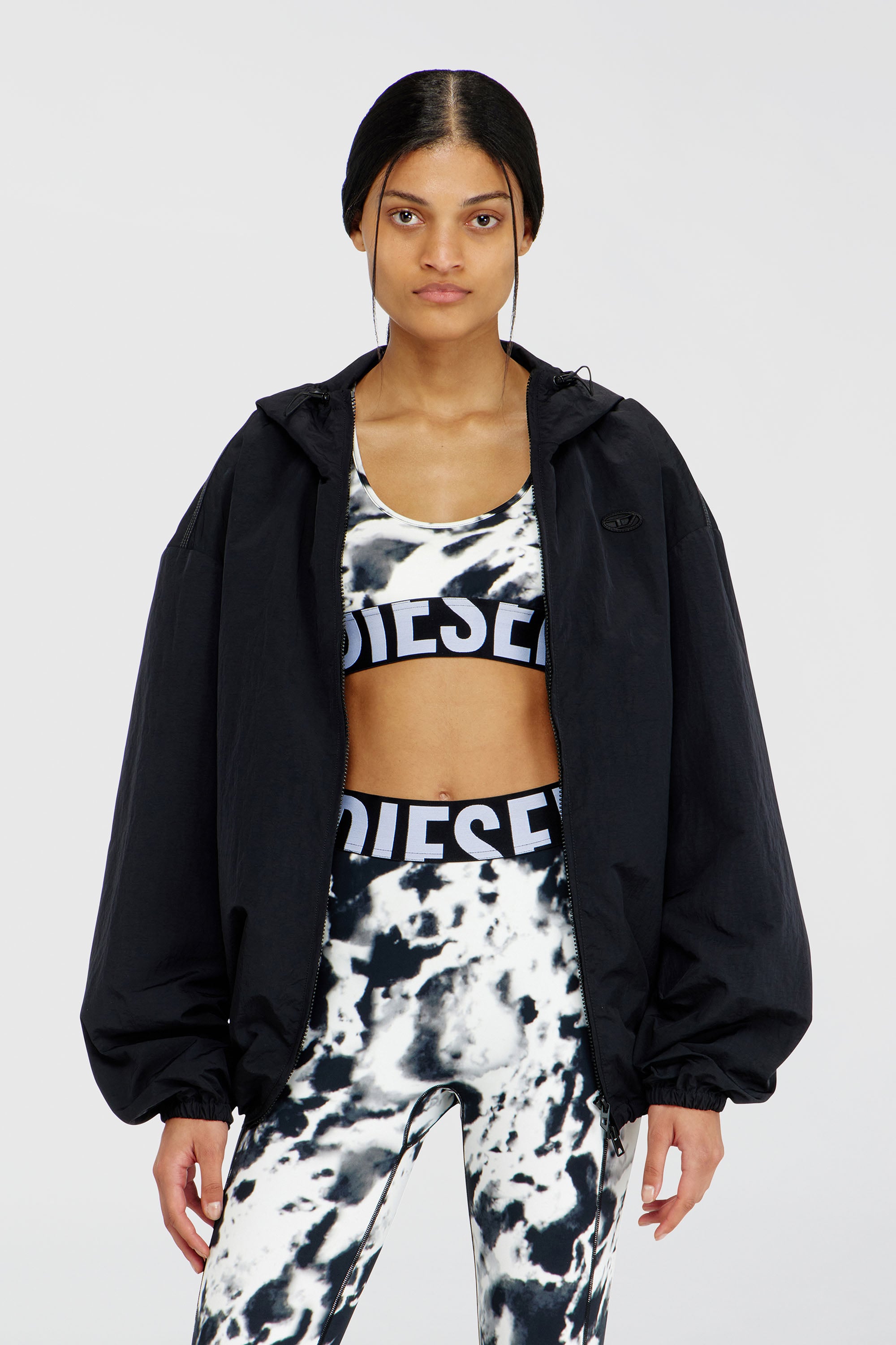 Diesel - ALLISON-D-POP, Sujetador deportivo de microfibra estampada Mujer in Multicolor - 1
