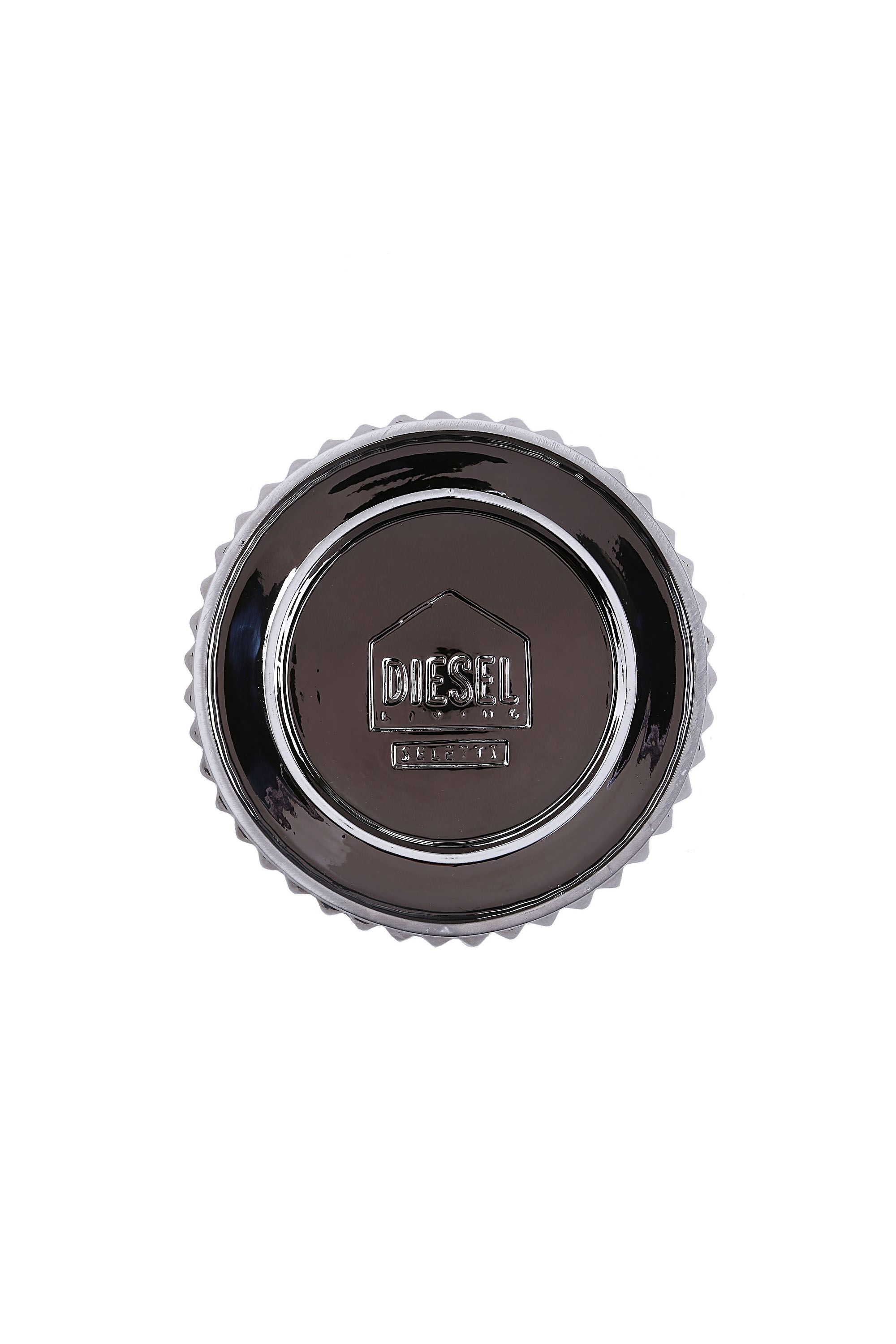 Diesel - 10943 GHOST SHELL, Domo de cristal grande con plato de porcelana Unisex in Plateado - 3