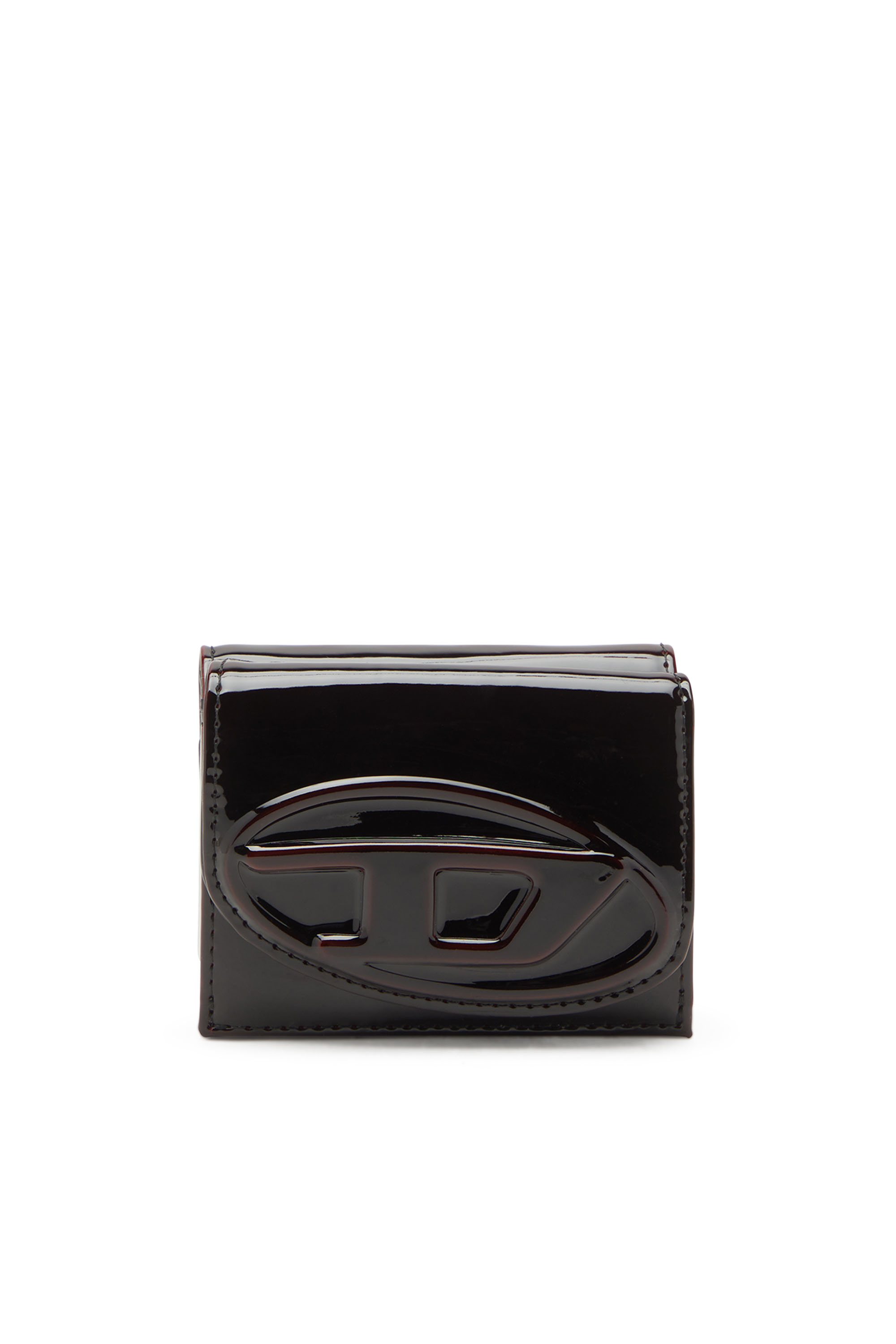 Diesel - 1DR  TRI FOLD COIN XS II, Cartera que se pliega en tres de poliuretano líquido Mujer in Rojo - 1