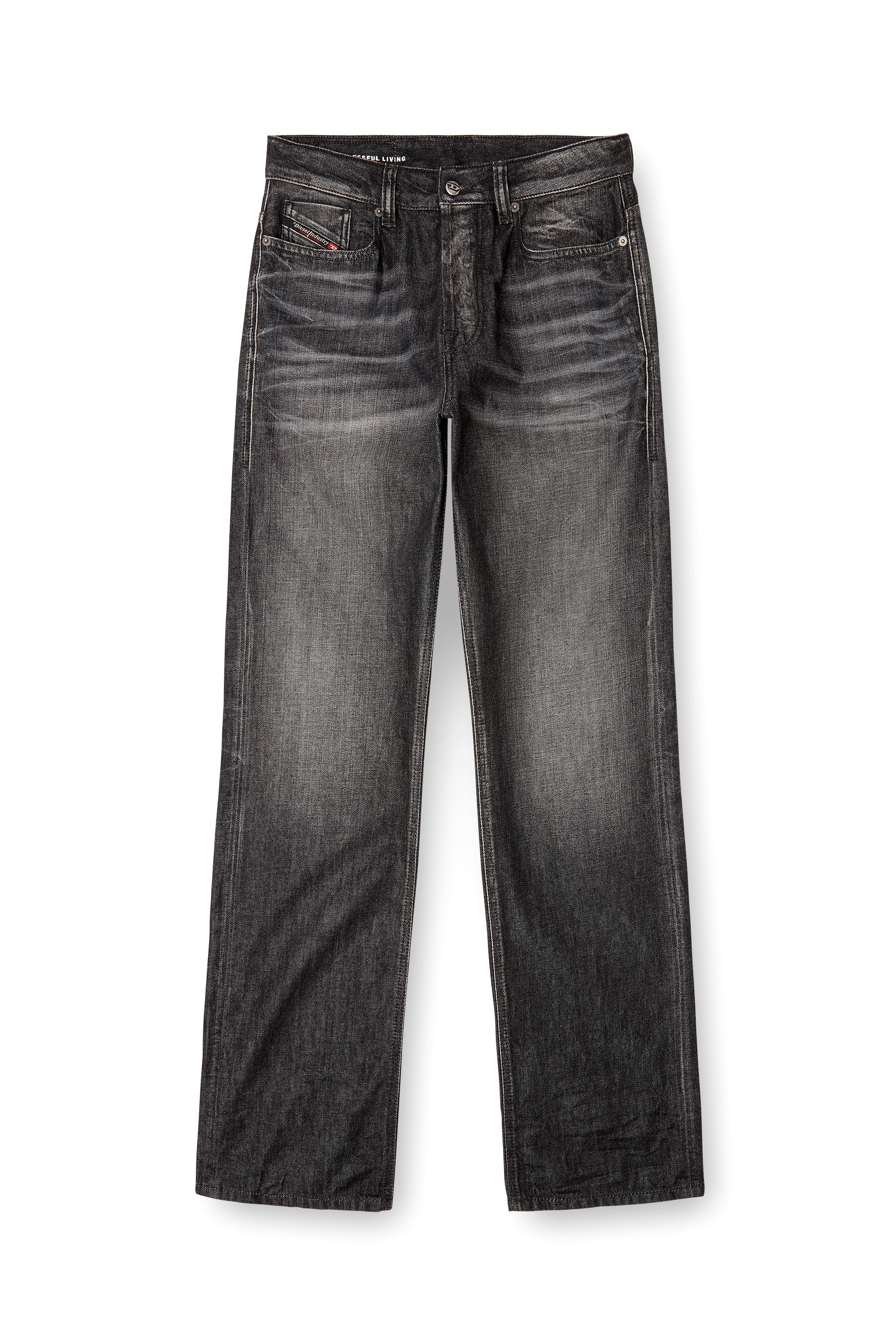 Diesel - Relaxed Jeans 1980 D-Eeper 09M63 Hombre, Negro/Gris oscuro - 3