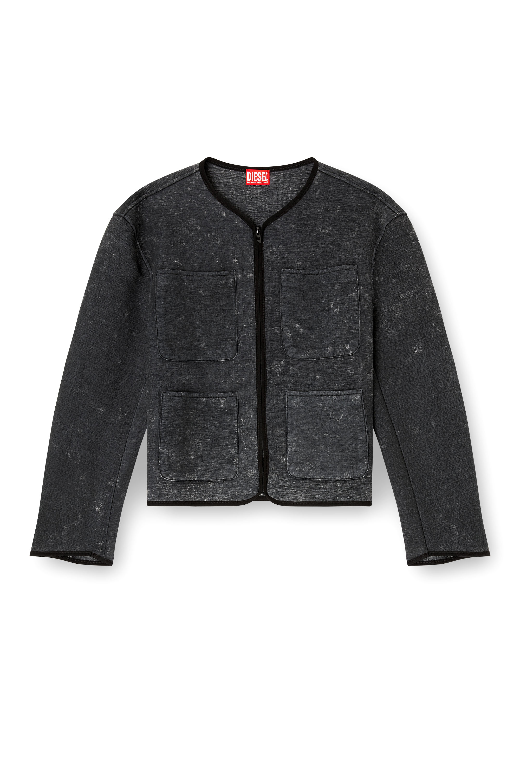 Diesel - G-TES, Chaqueta de buzo con efecto marmoleado y bolsillos Mujer in ToBeDefined - 2