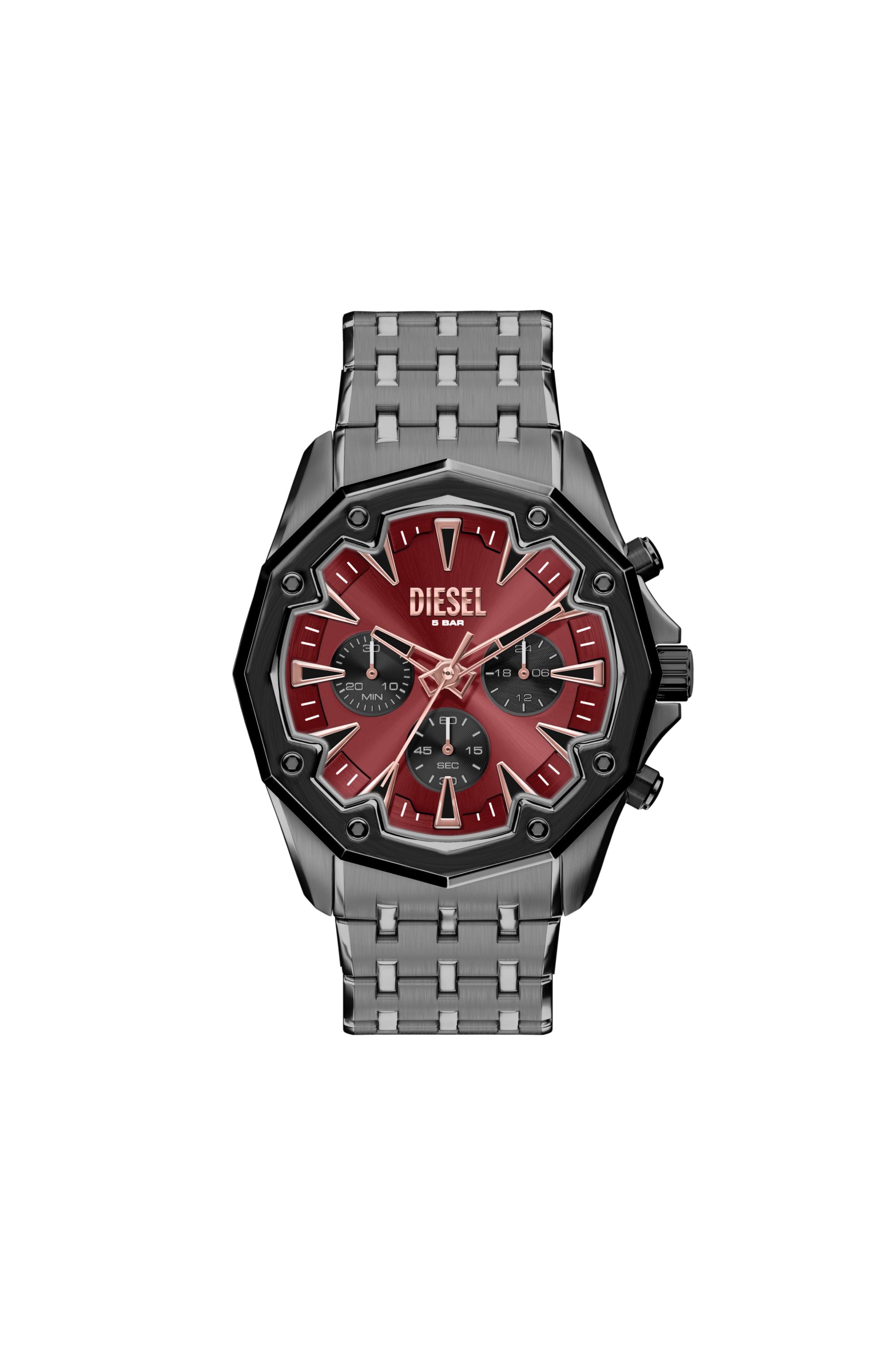 Diesel - DZ4715 WATCH, Reloj Stinger de acero inoxidable color gunmetal Hombre in Gris - 1