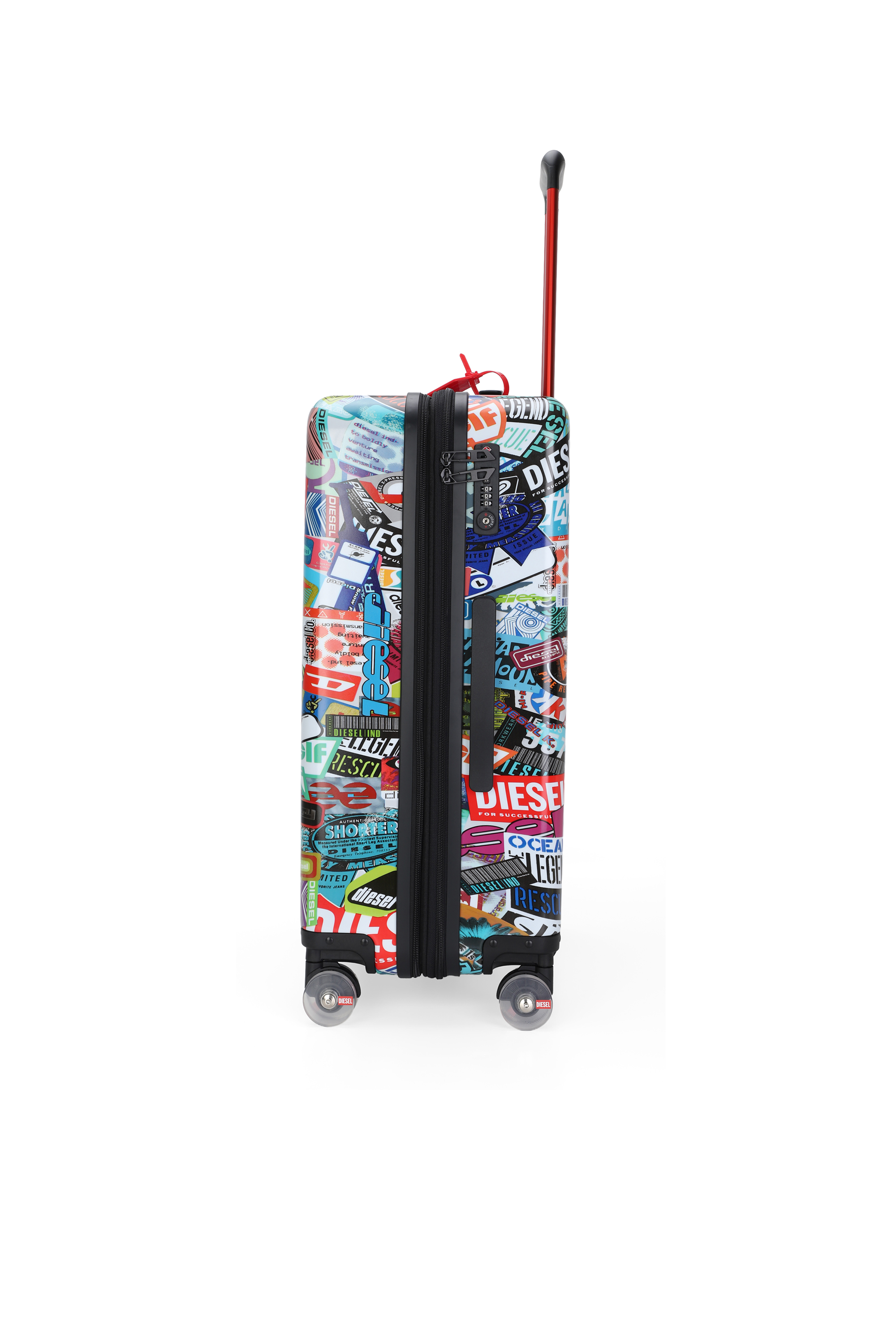 Diesel - DIESEL PC PRINTED TROLLEY-STICKERS- DSL0, Maleta estilo pegatinas tama&ntilde;o M Unisex in Multicolor - 4