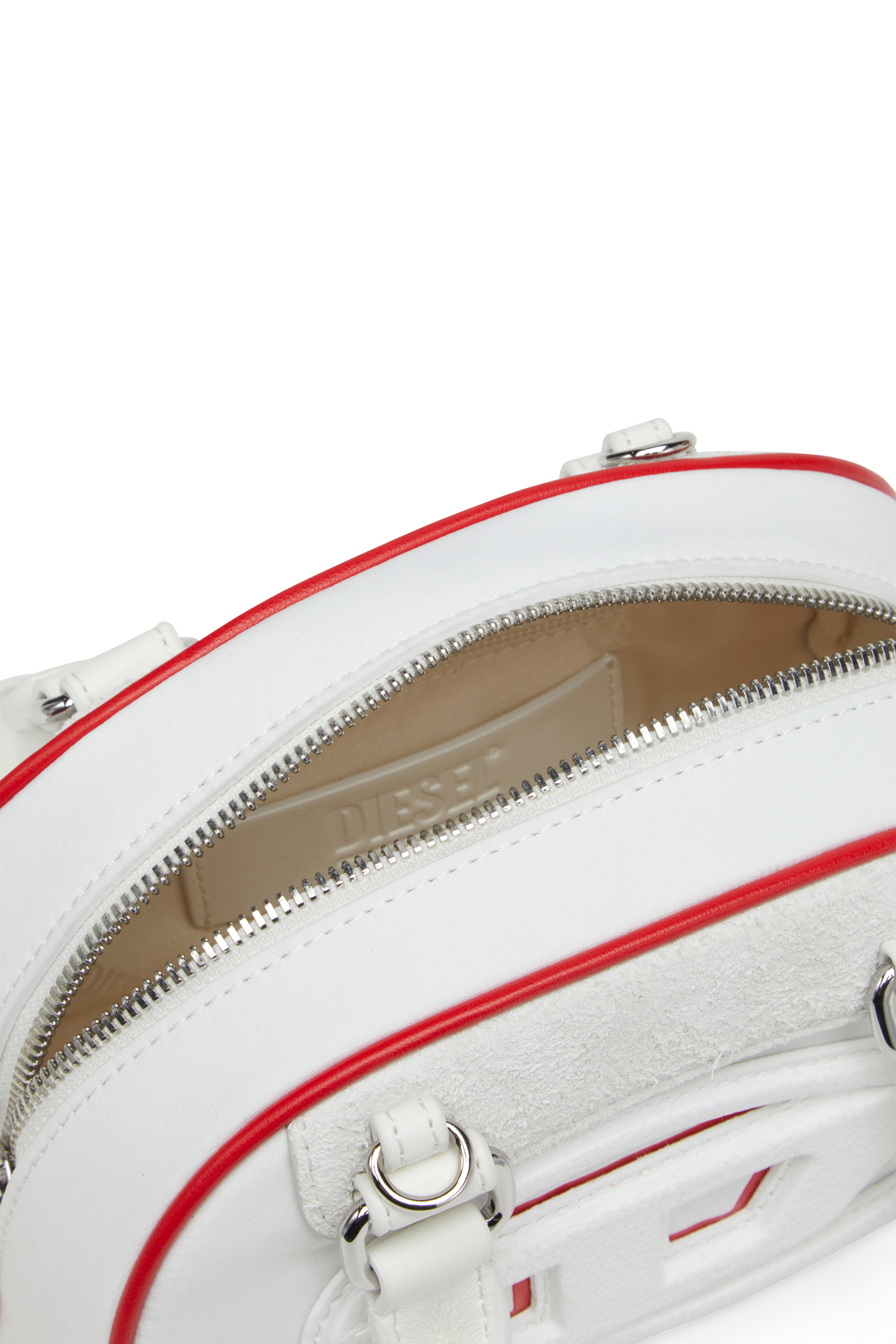Diesel - 1DR DOME CROSSBODY, Mini bolso de bloques de color tipo bowling Mujer in Blanco - 4