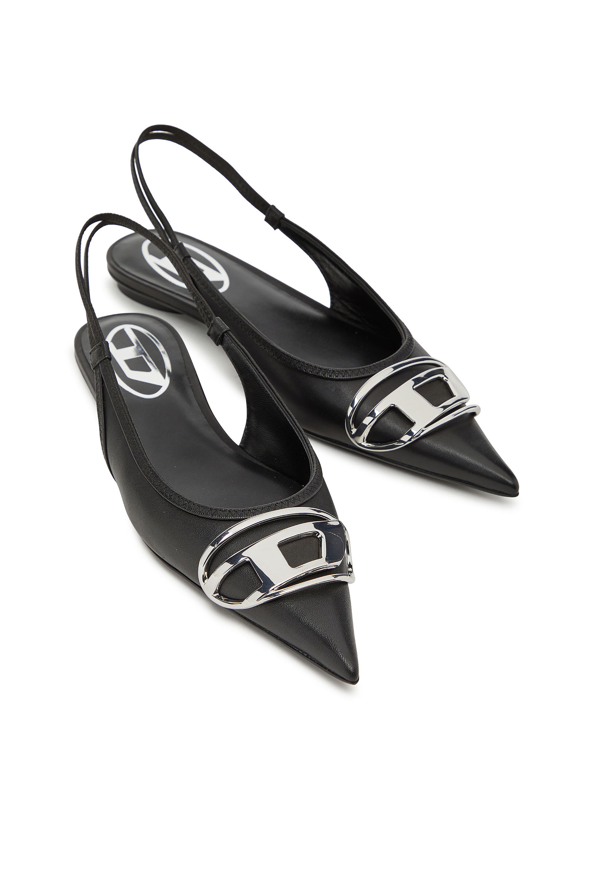 D-VENUS SB BAL, Negro Diesel - D-VENUS SB BAL, D-Venus-Zapatos planos sin talón en cuero napa Mujer in Negro - 5