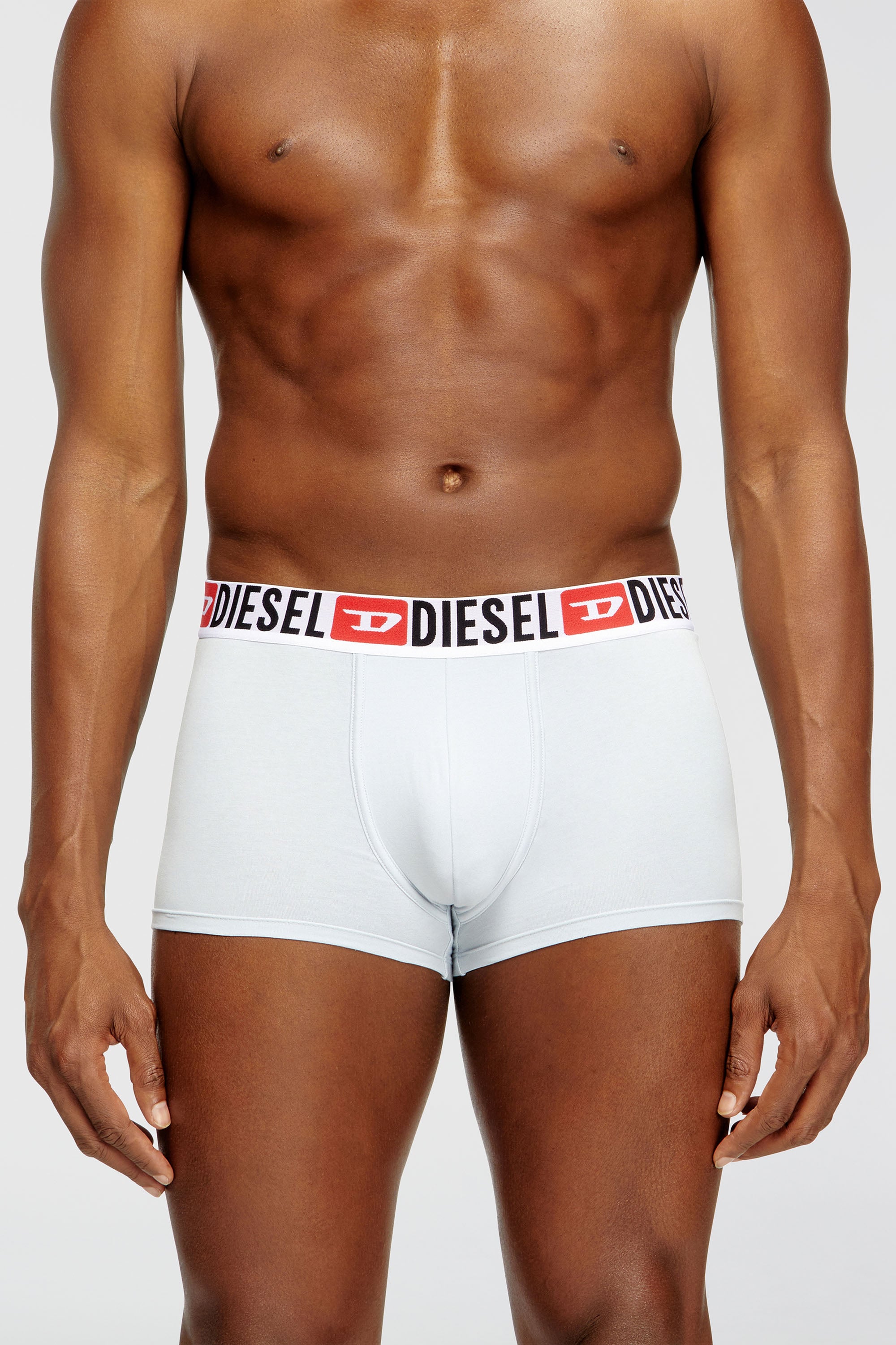 Diesel - UMBX-DAMIENTHREEPACK, Paquete de tres calzoncillos b&oacute;xer con logotipo en la cintura Hombre in Azul marino - 2