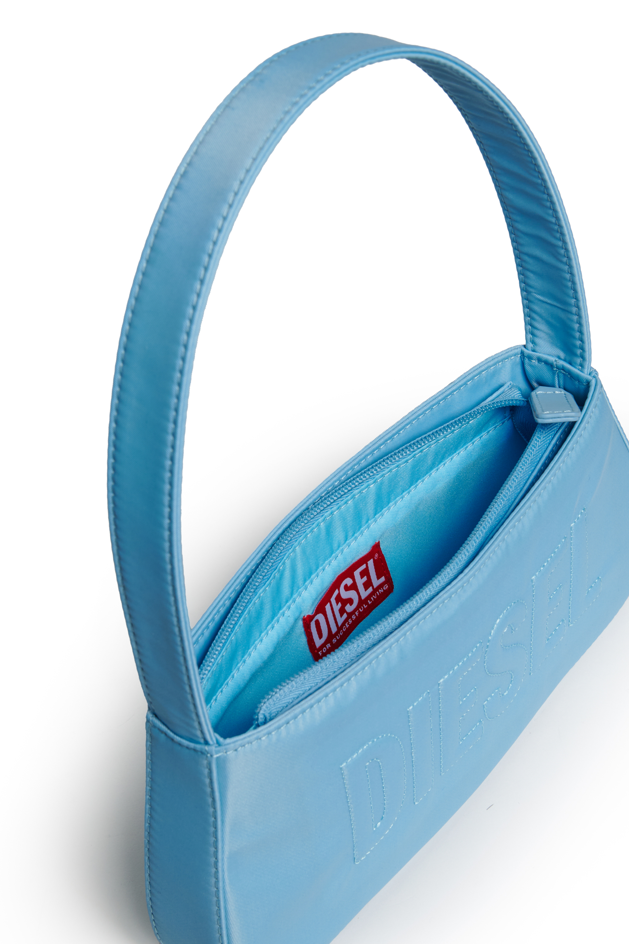 Diesel - WDELIA, WDELIA Bolsa de nylon con logotipo bordado Mujer in Azul marino - 5
