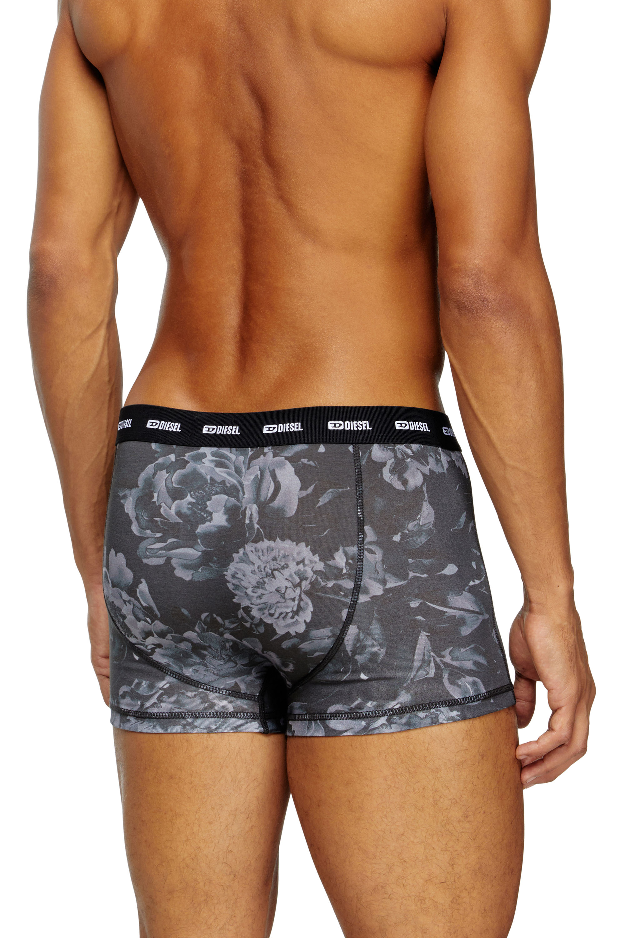 Diesel - DAMIEN-UTLT-3PACK, Paquete de 3 bóxers con motivo floral Hombre in Negro - 4