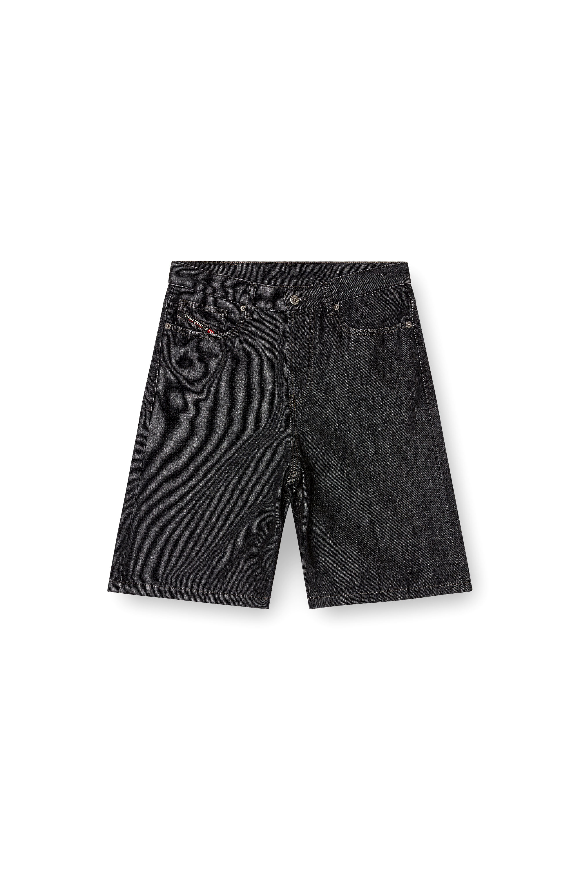 Diesel - DE-SIRE-SHORT, Pantalones cortos en denim lavado Mujer in Negro - 3