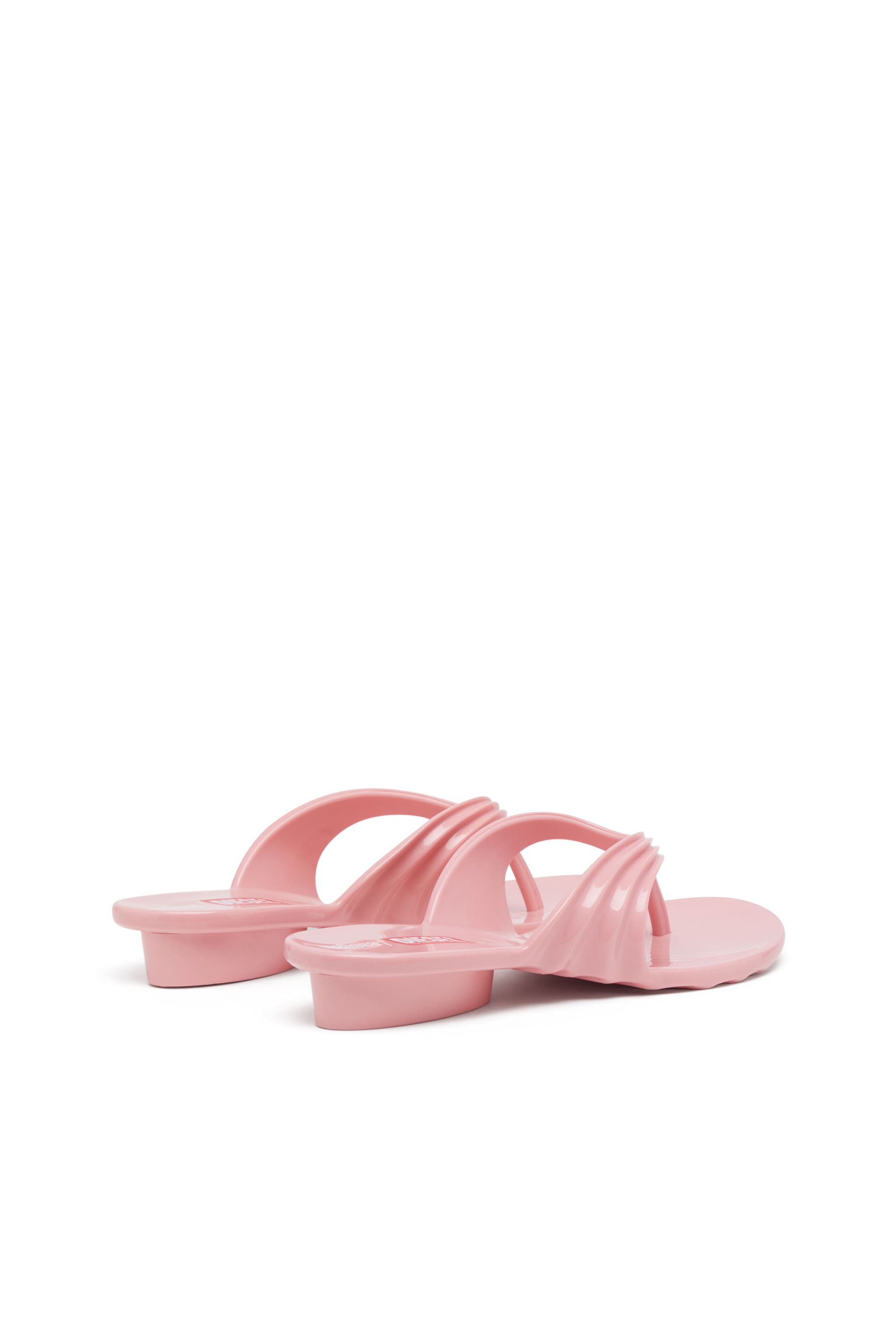 Diesel - MELISSA QUANTUM THONG, Woman's Sculptural flip-flops in Melflex® in Pink - 4