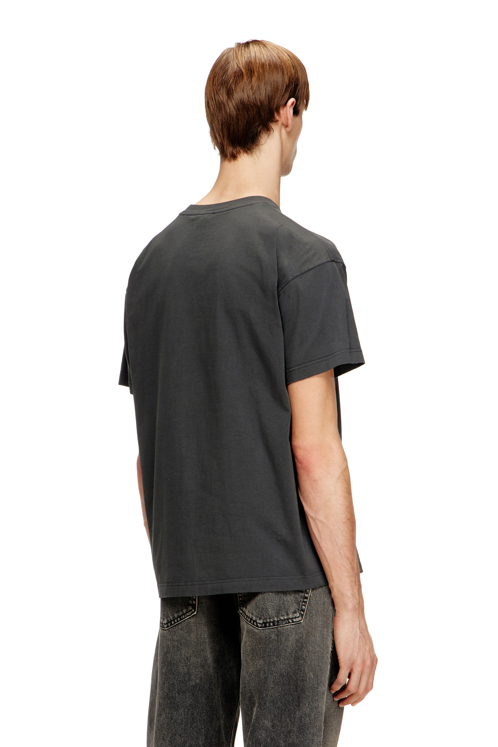 Diesel - T-NORM-V11, Camiseta regular con aplique de D Hombre in Gris - 4