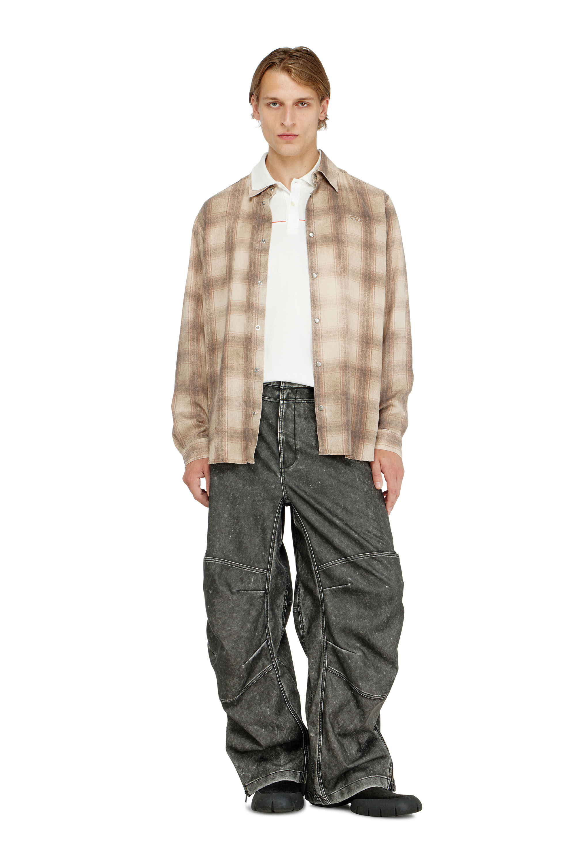 Diesel - T-REJUST-PIPING, Polo con ribetes en contraste Hombre in ToBeDefined - 1