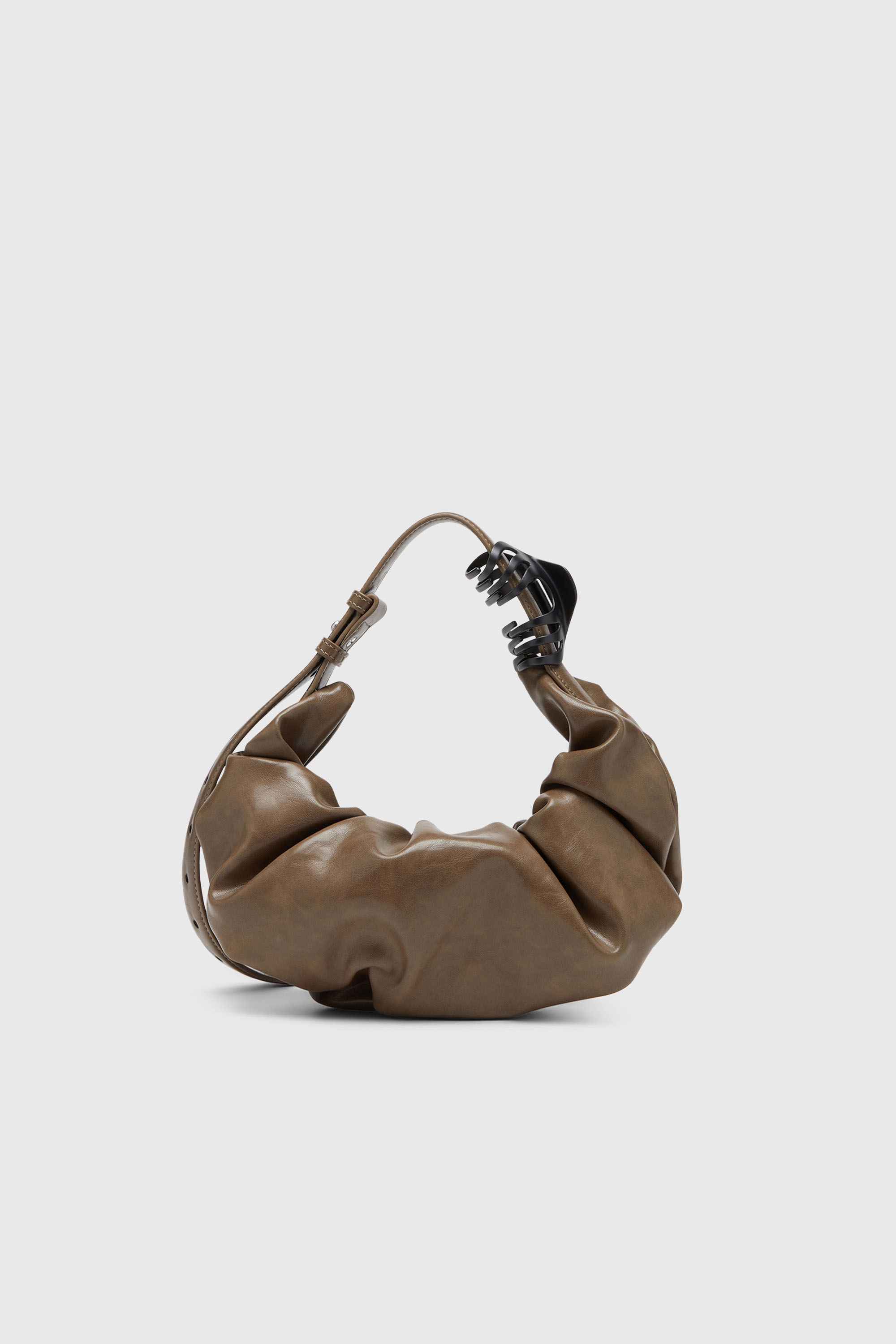 Diesel - GRAB-D HOBO S, Grab-D-Bolso hobo peque&ntilde;o arrugado Mujer in Marr&oacute;n - 2