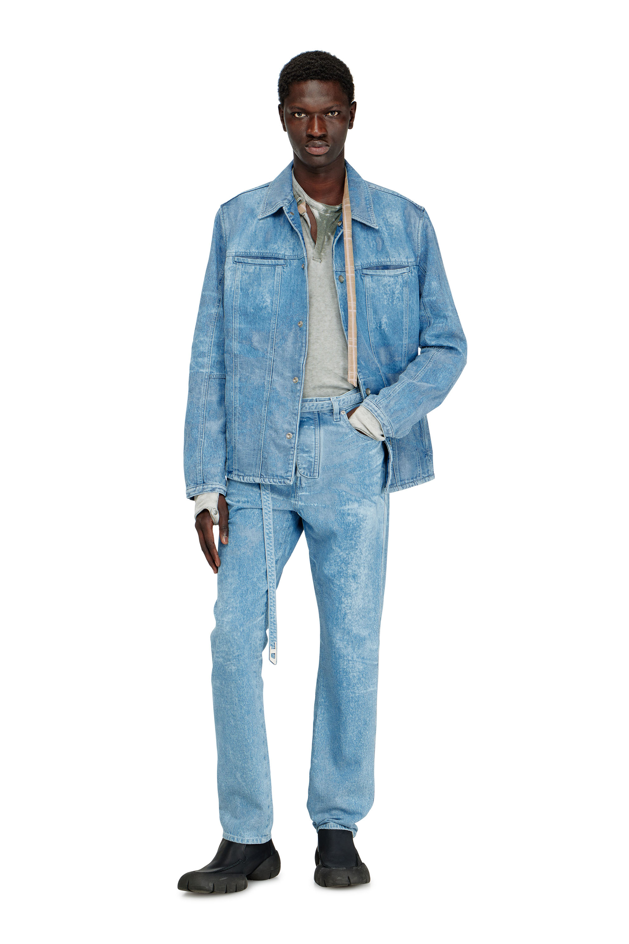 Diesel - Slim Jeans D-JUREN 09P23 Hombre, Azul Claro - 2