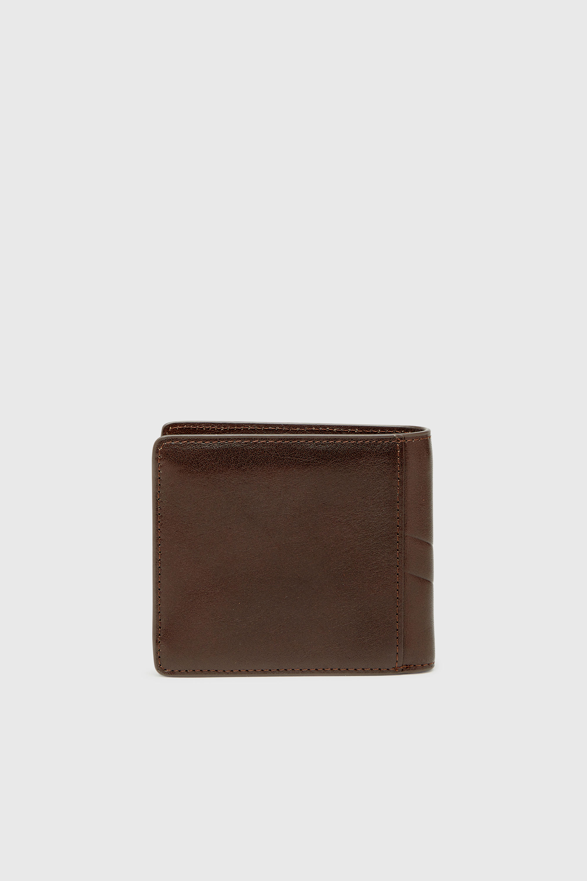 Diesel - FLAG-D BI-FOLD COIN S 3D, Billetera de cuero con logo en relieve. Hombre in Marr&oacute;n - 2